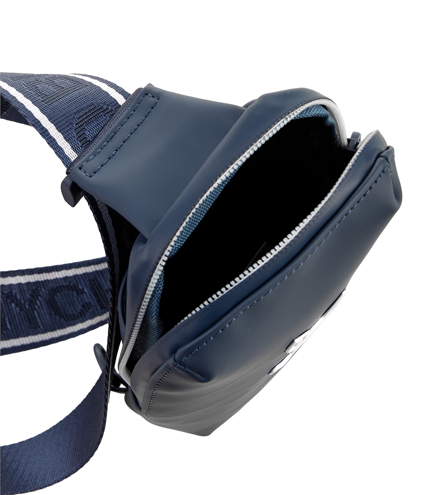 Psycho Bunny Rubberized Embossed Bunny Crossbody Bag