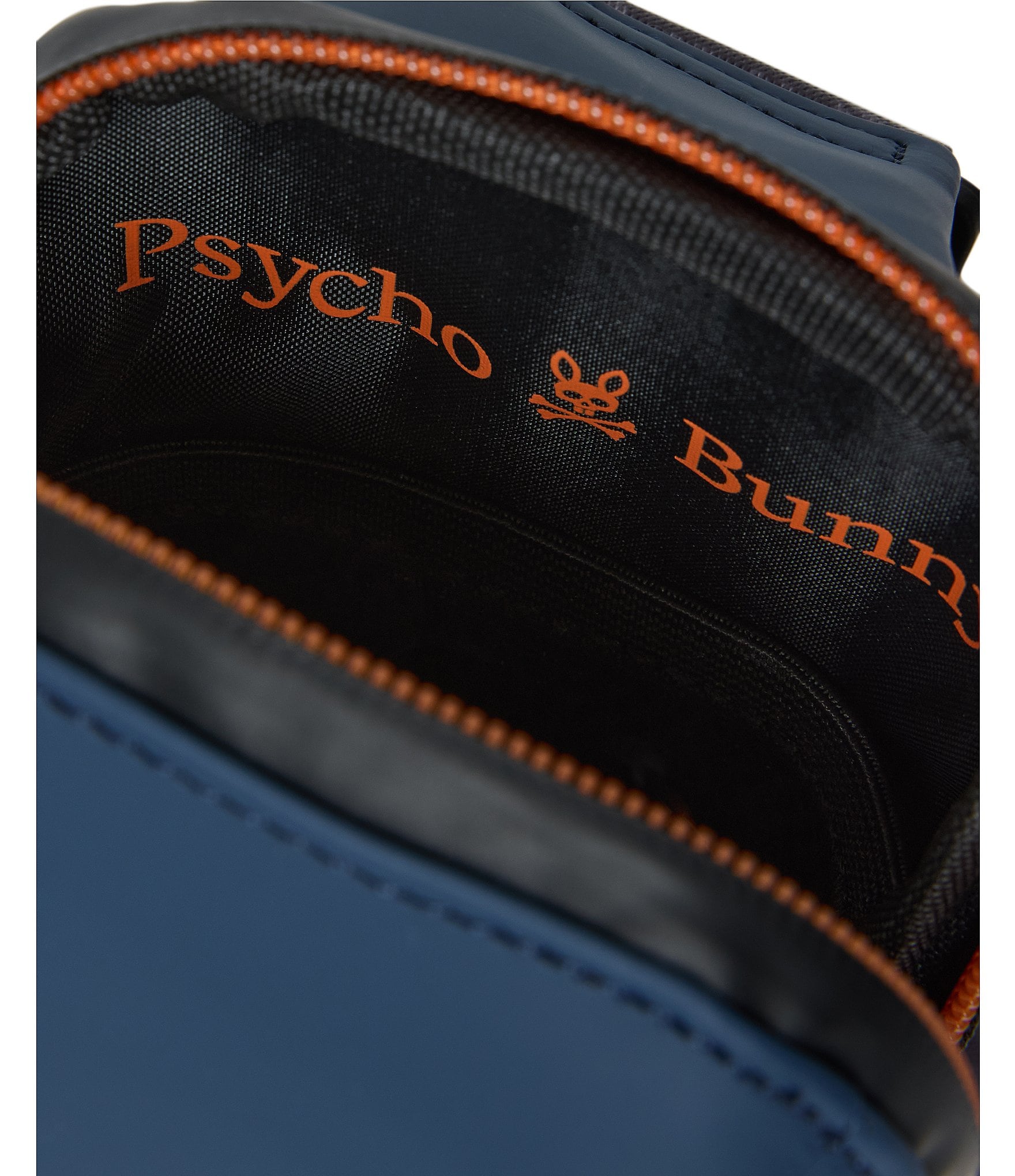 Psycho Bunny Rubberized Embossed Bunny Crossbody Bag