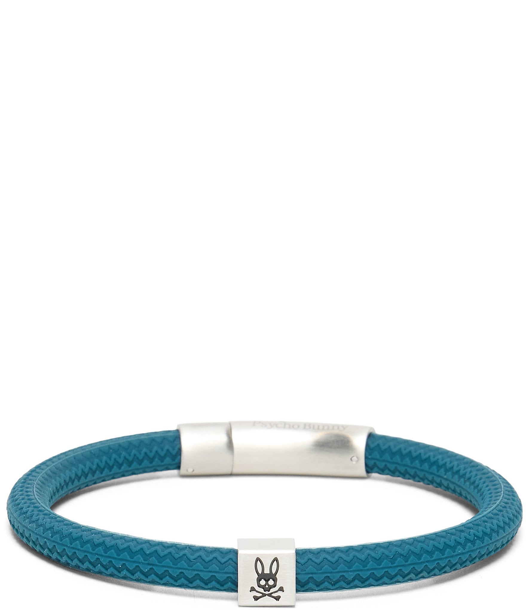 Psycho Bunny Silicone/Steel Bracelet