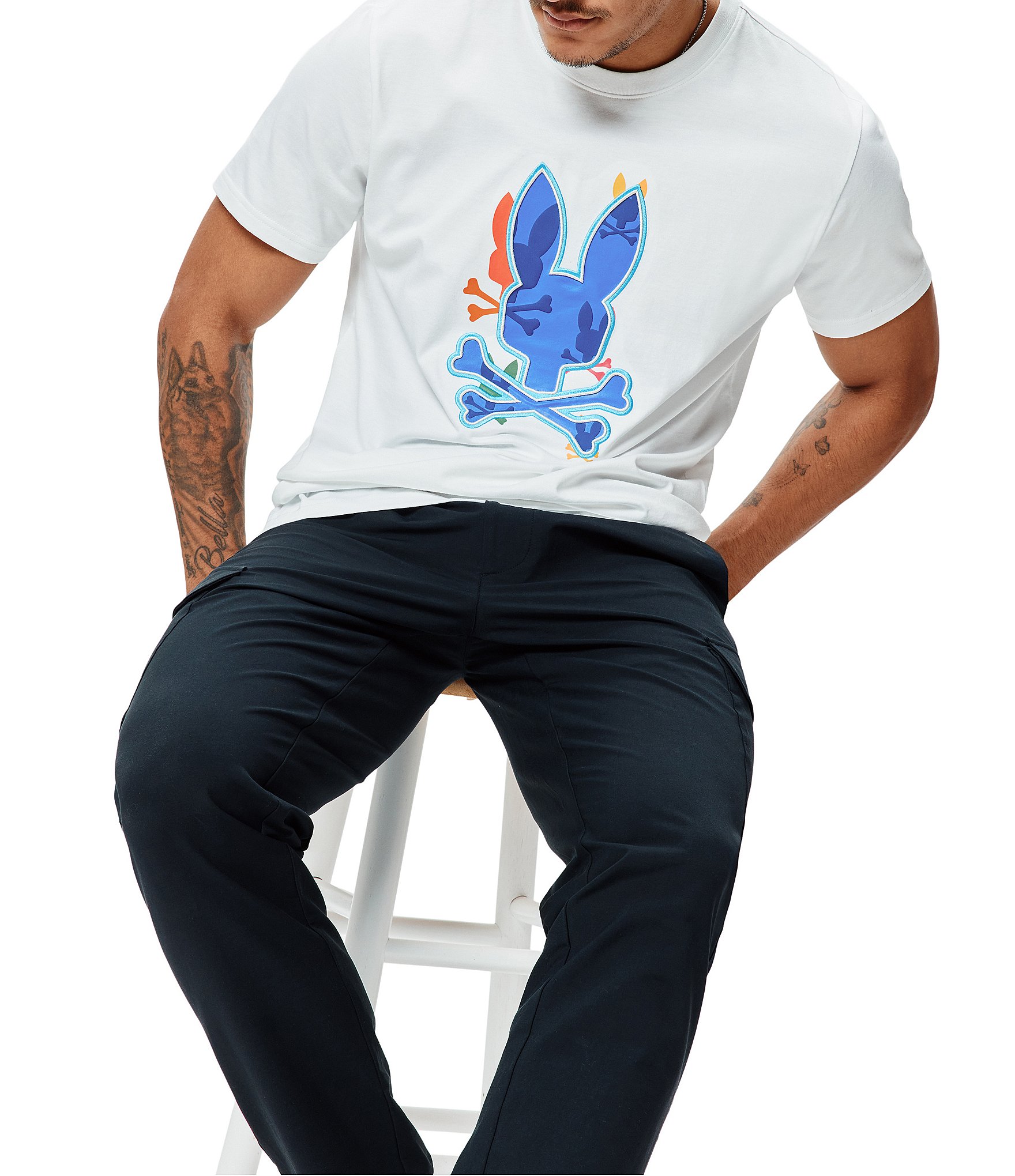 Psycho Bunny Tanner Bunny Graphic Short Sleeve T-Shirt