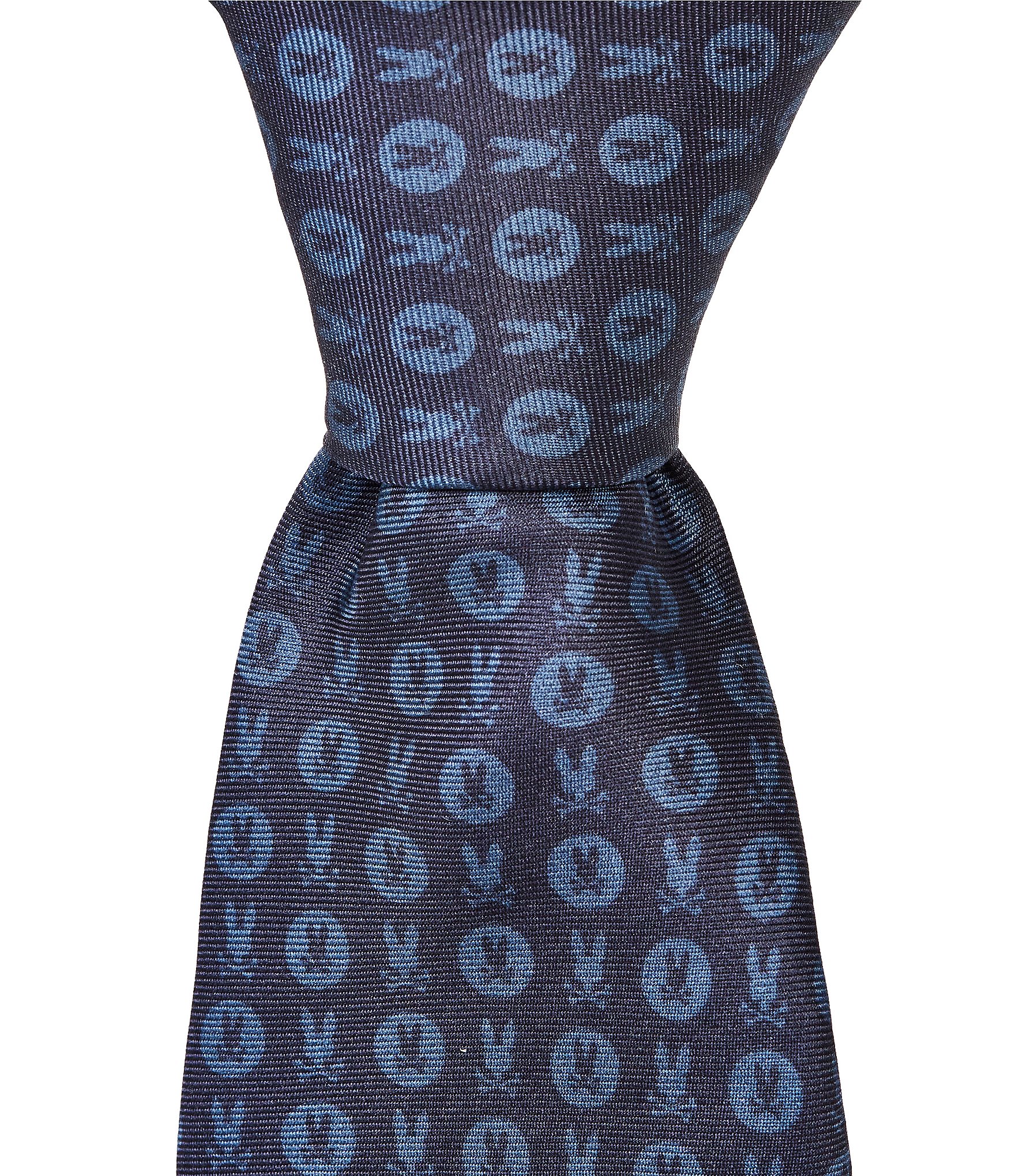 Psycho Bunny Two-Way Bunny Print Traditional Silk Tie