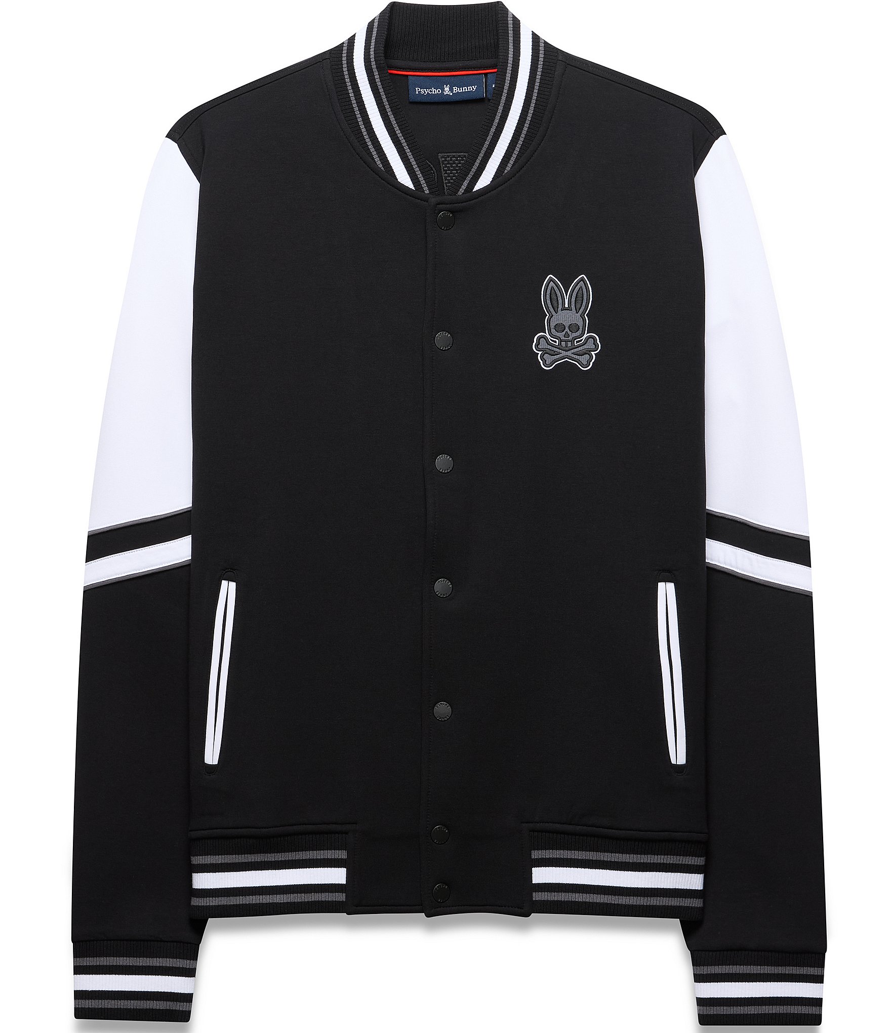 Psycho Bunny Varsity-Inspired Joey Knit Bomber Jacket