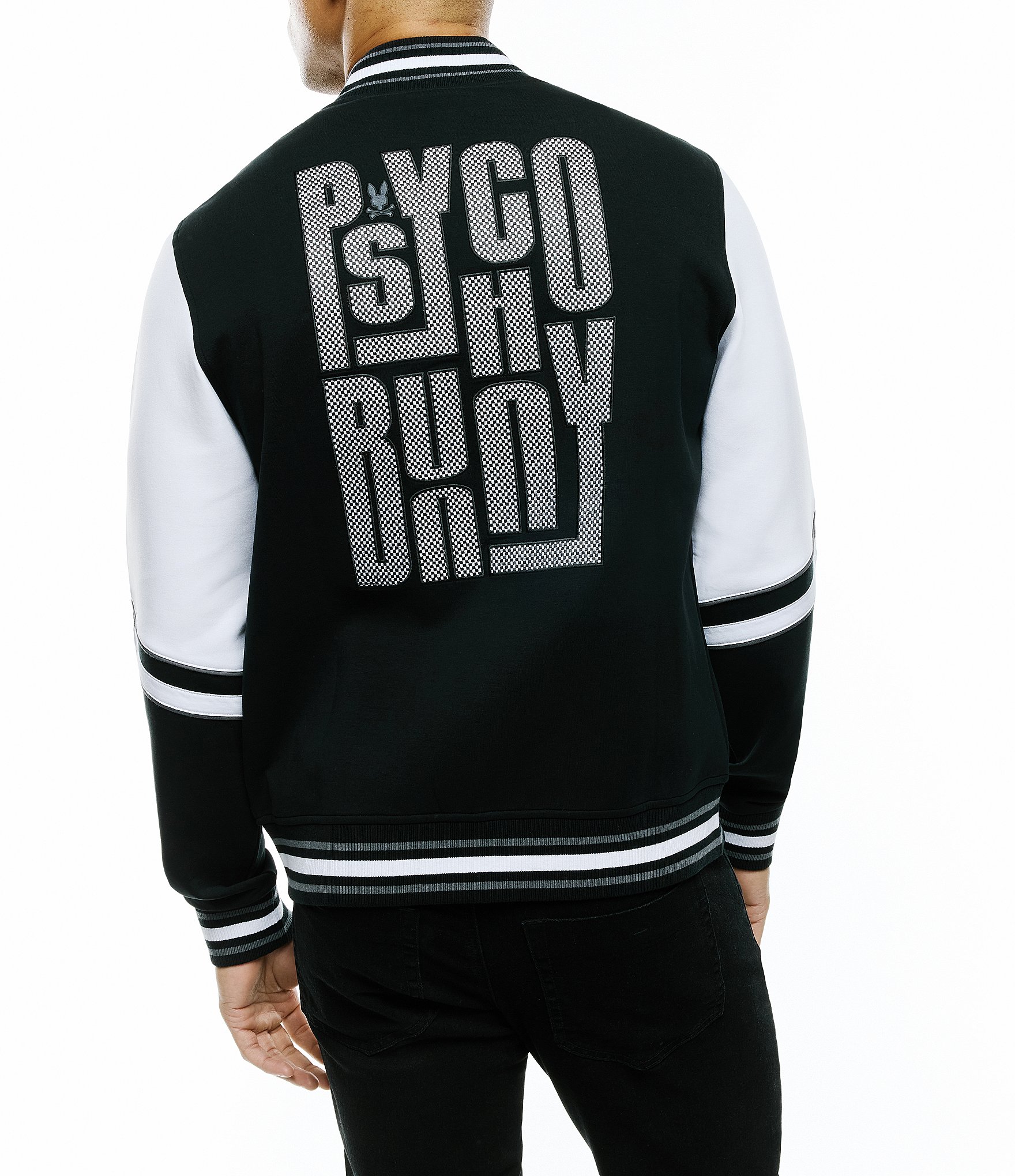 Psycho Bunny Varsity-Inspired Joey Knit Bomber Jacket