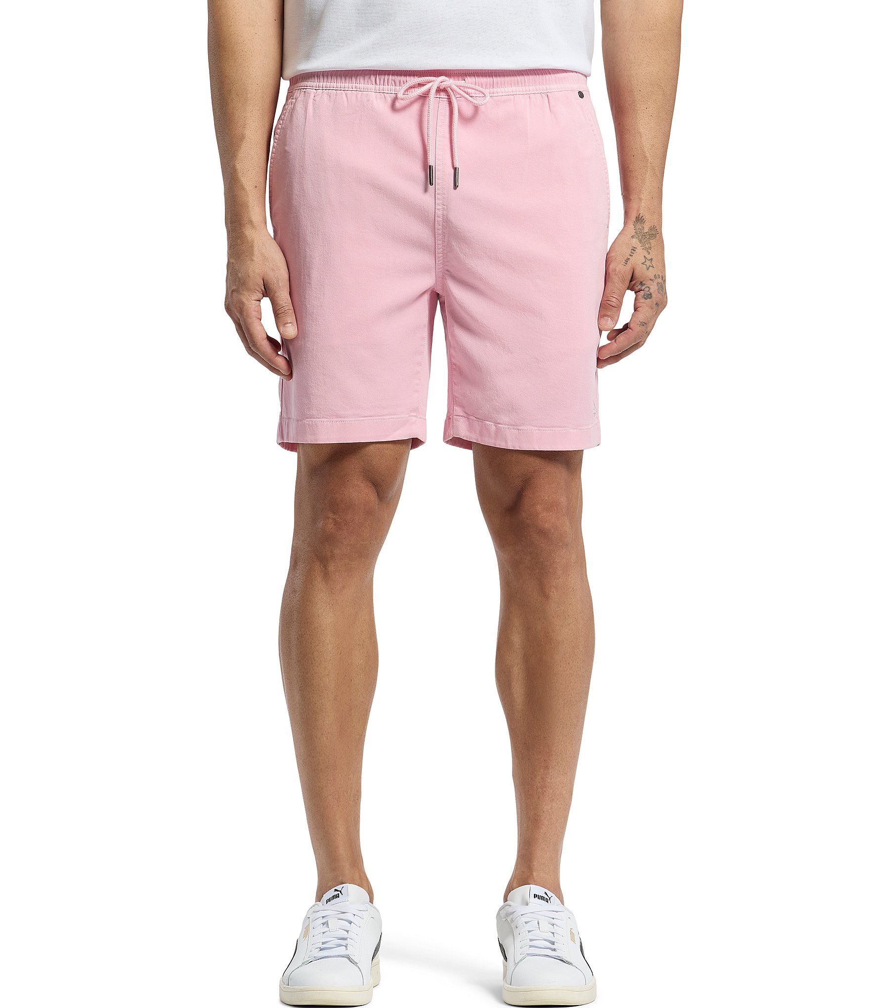 Psycho Bunny Willis Stretch Tencel 7#double; Inseam Shorts