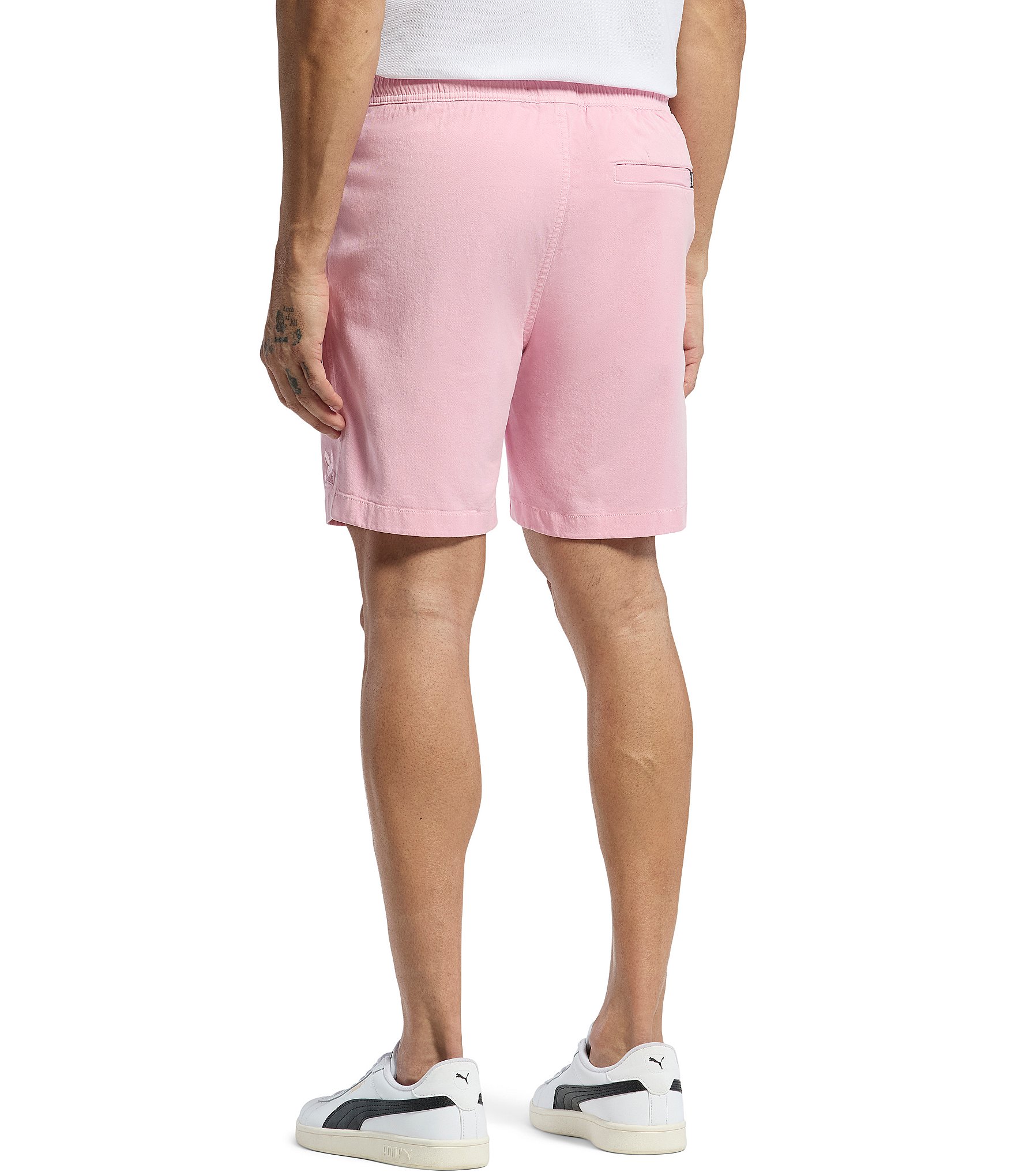 Psycho Bunny Willis Stretch Tencel 7#double; Inseam Shorts