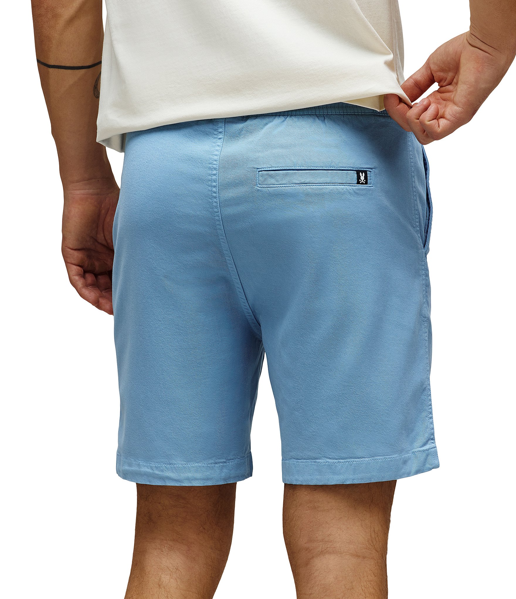 Psycho Bunny Willis Stretch Tencel 7#double; Inseam Shorts