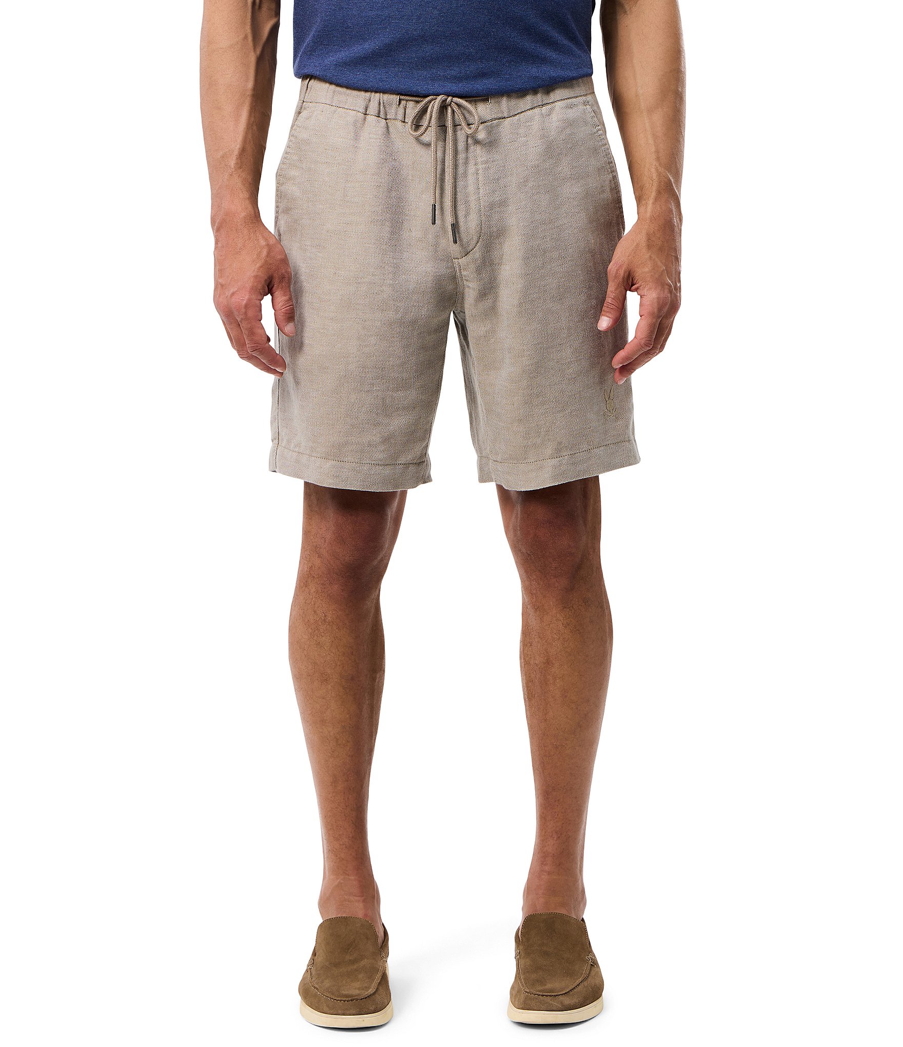 Psycho Bunny Windcrest Linen 7#double; Inseam Shorts