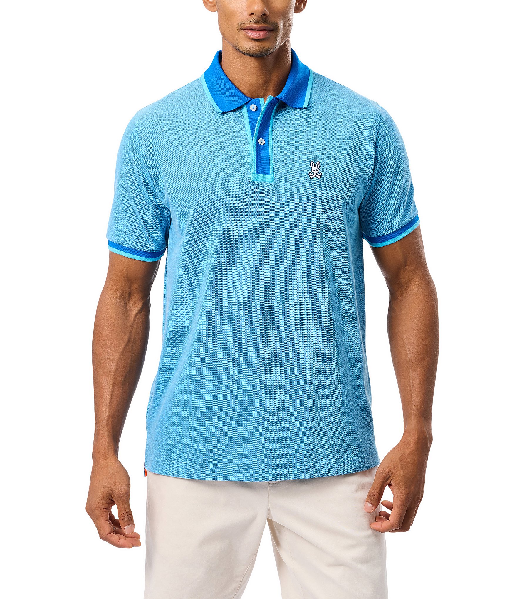 Psycho Bunny Woodway Oxford Short Sleeve Polo Shirt | Dillard's