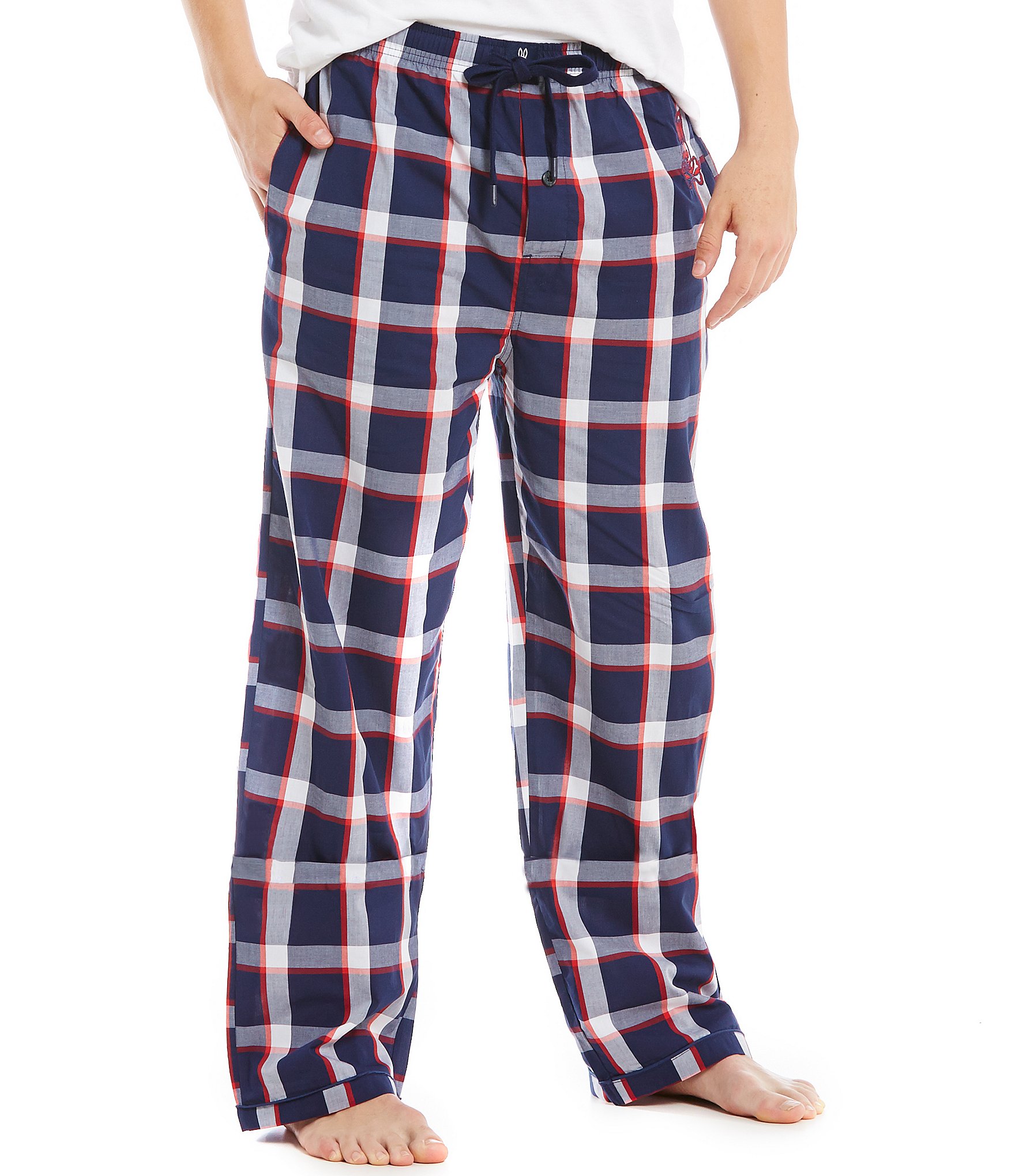Psycho Bunny Woven Plaid Pajama Pants | Dillards