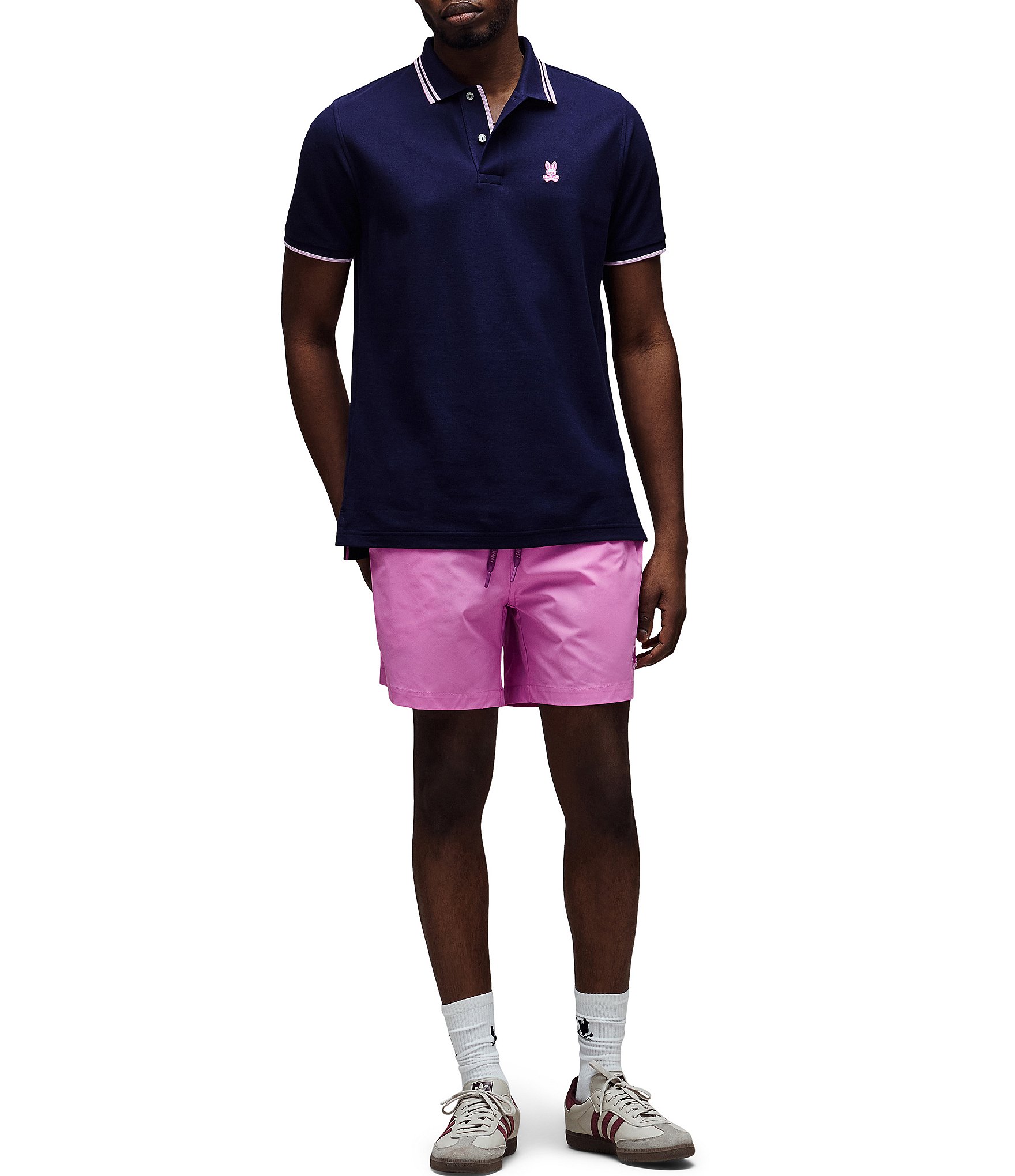Psycho Bunny Zev Pique Short Sleeve Polo Shirt