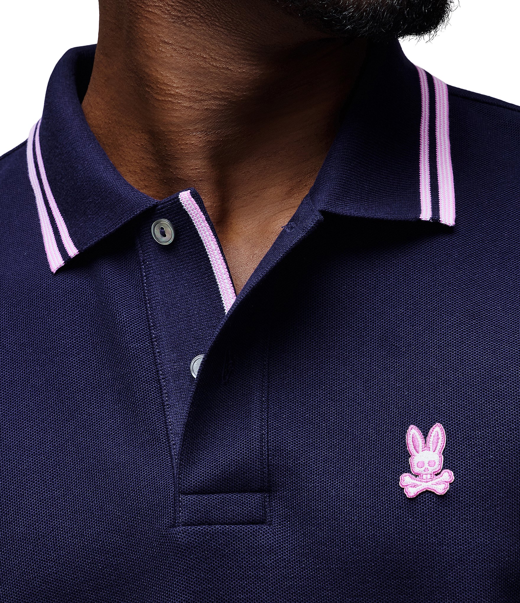 Psycho Bunny Zev Pique Short Sleeve Polo Shirt