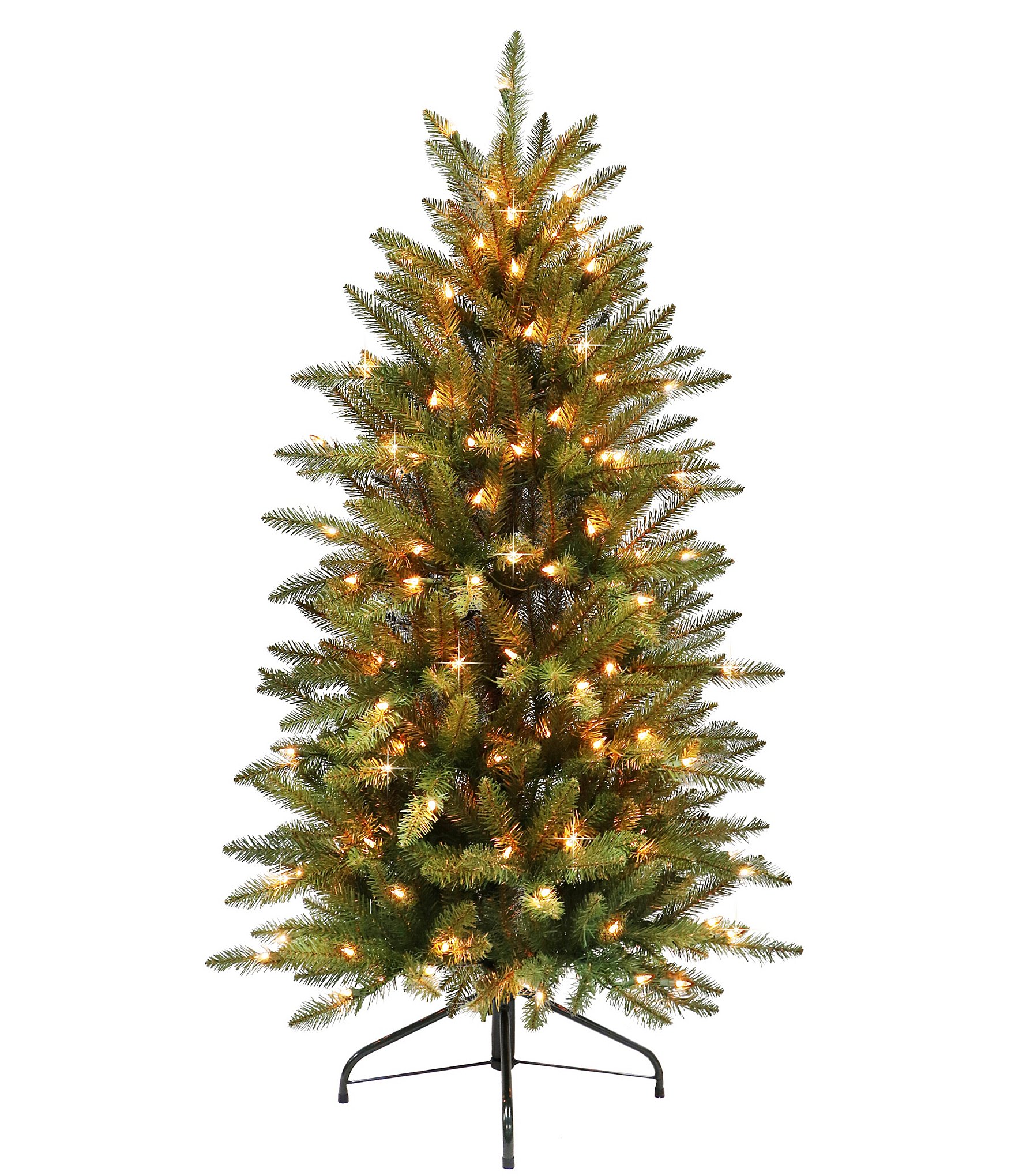 Puleo International Inc. 4.5ft. PreLit Slim Franklin Fir Christmas