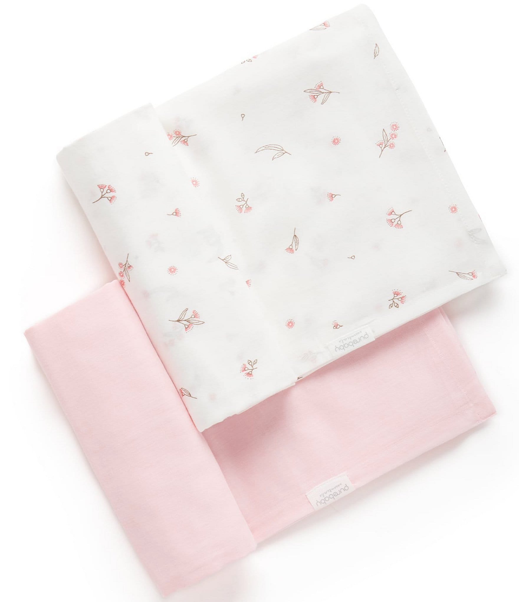 Purebaby® Allover Printed 2-Pack Muslin Wrap Set