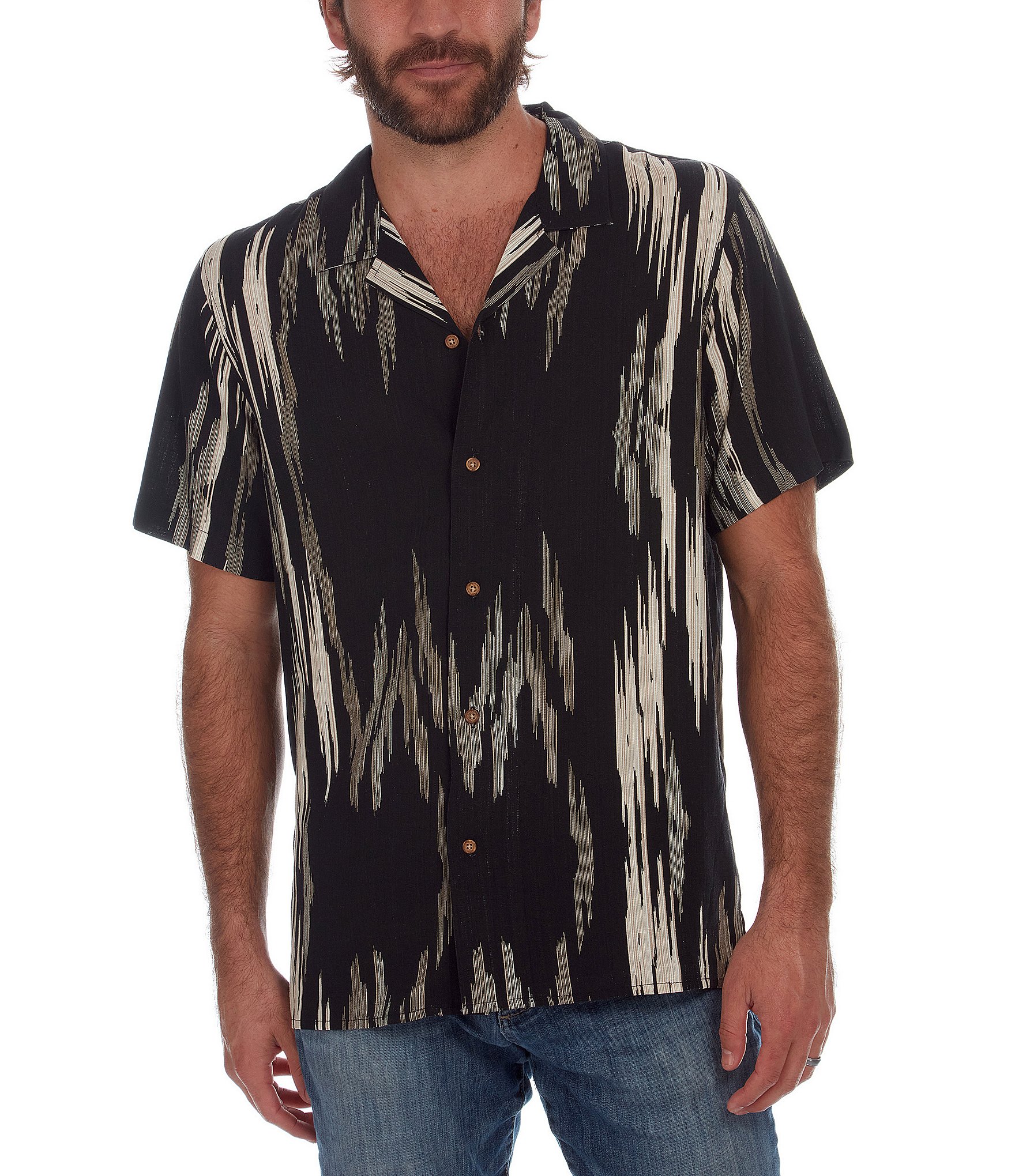 Regular Fit Short Sleeve Shirt - Zig Zag