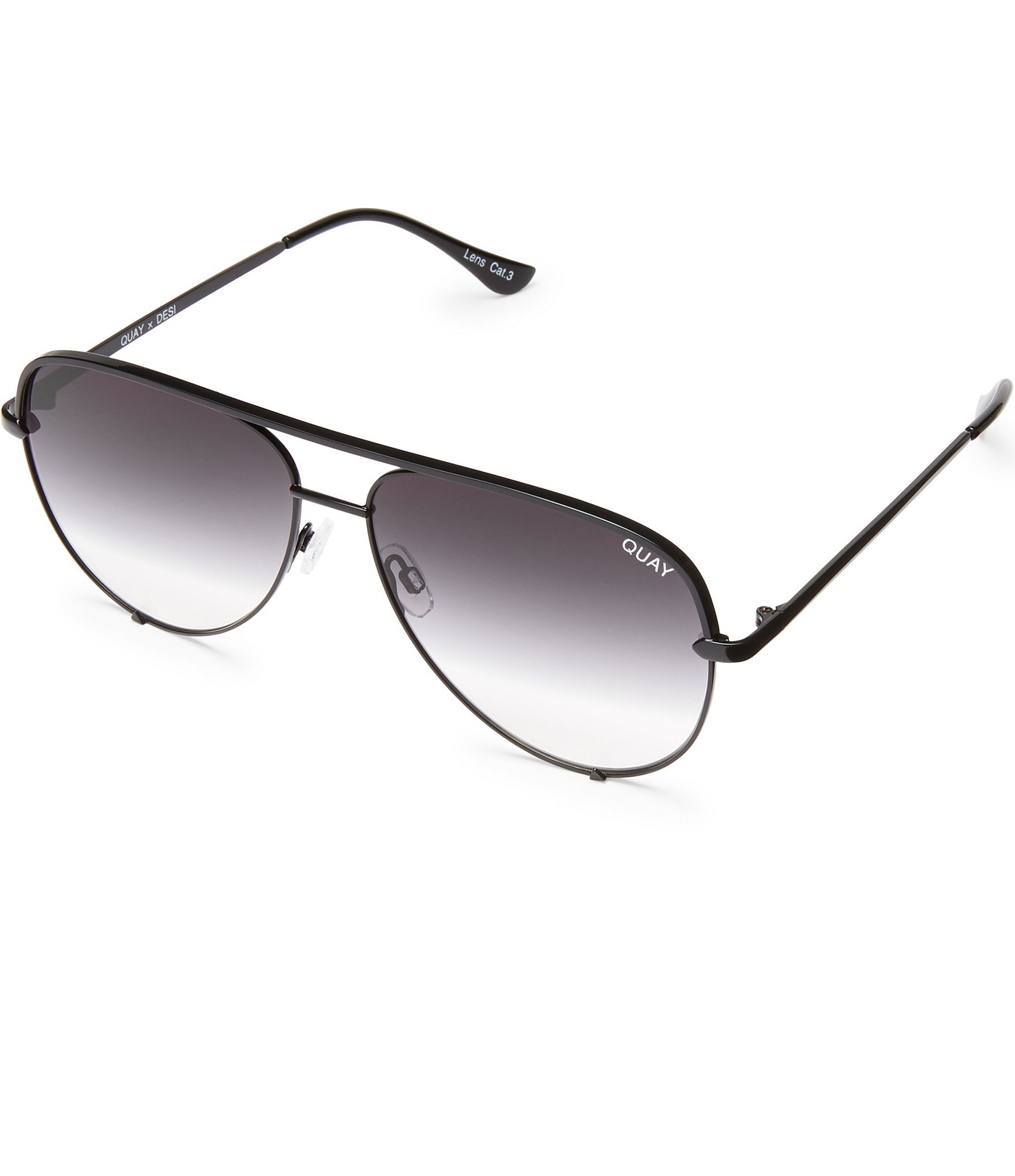 Quay Australia Unisex High Key Aviator Sunglasses