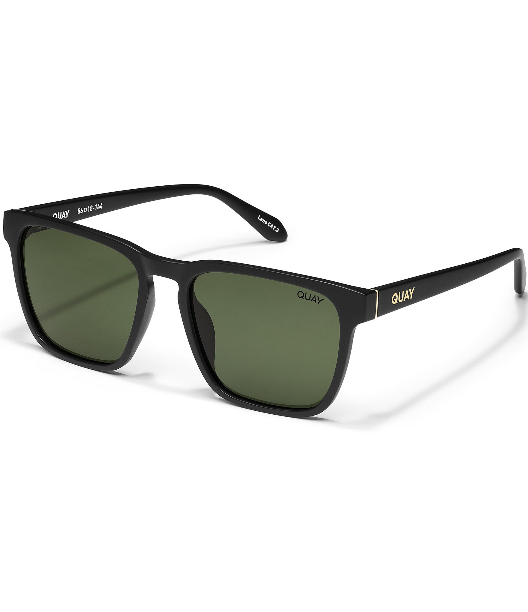 Quay Australia Men's Unplugged 54mm Square Polarized Sunglasses