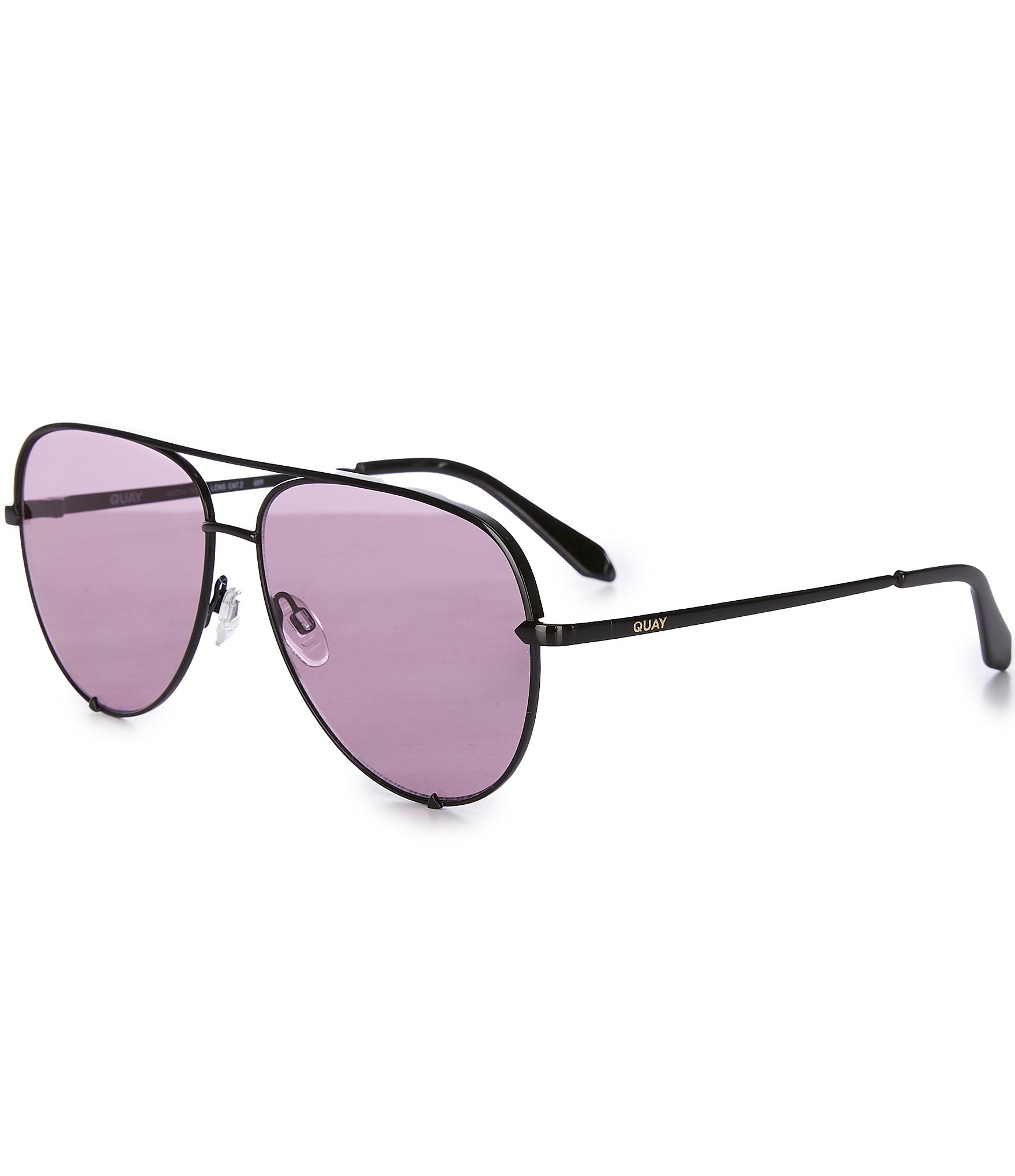 Quay Australia Unisex High Key 54mm Aviator Sunglasses