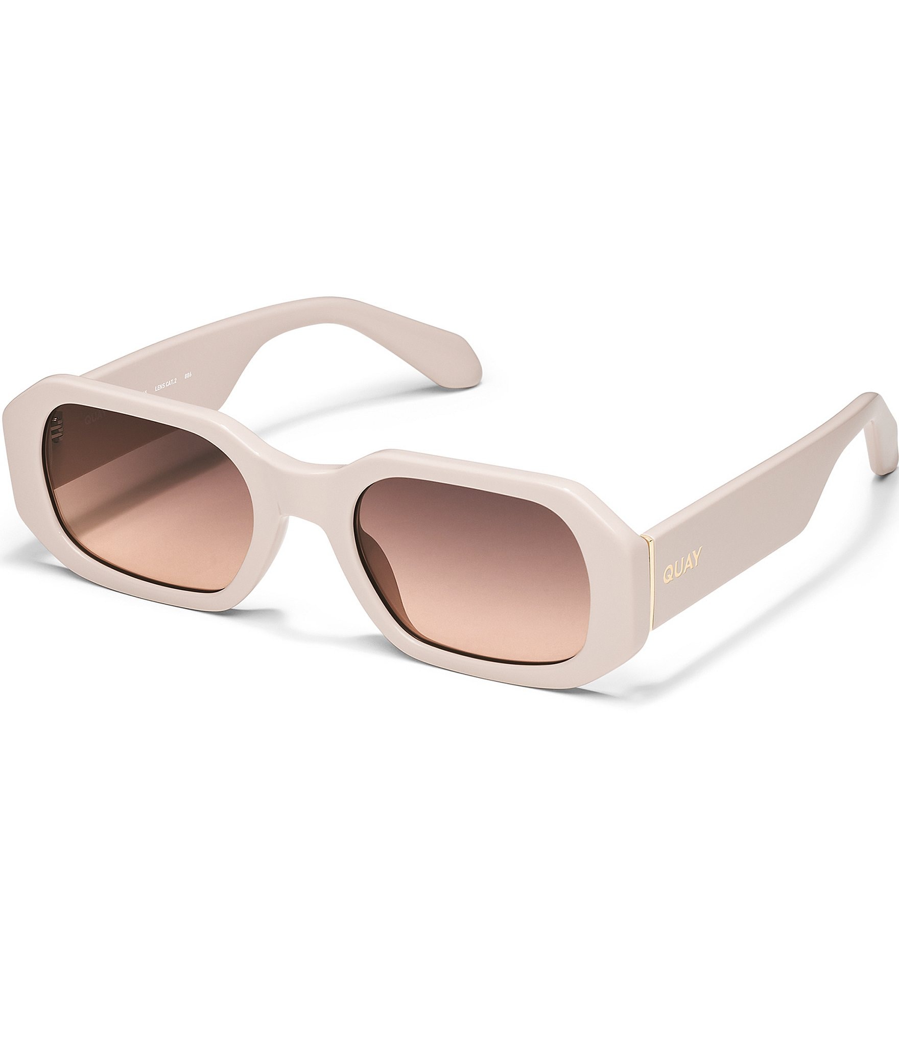 Quay Australia Unisex Hyped Up 44mm Geometric Sunglasses | Dillard's