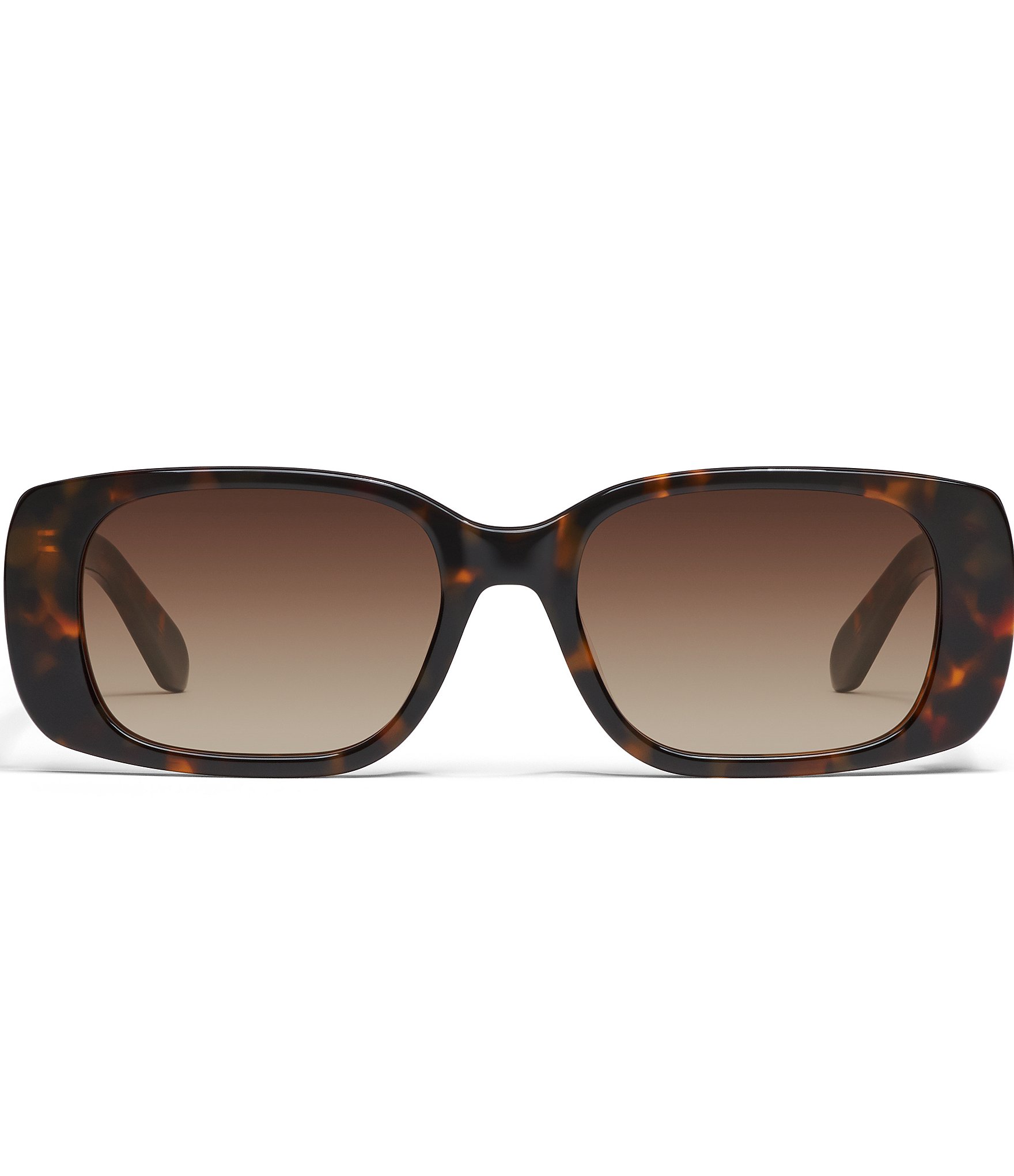 Quay Australia Women's Karma 39mm Tortoise Rectangle Sunglasses