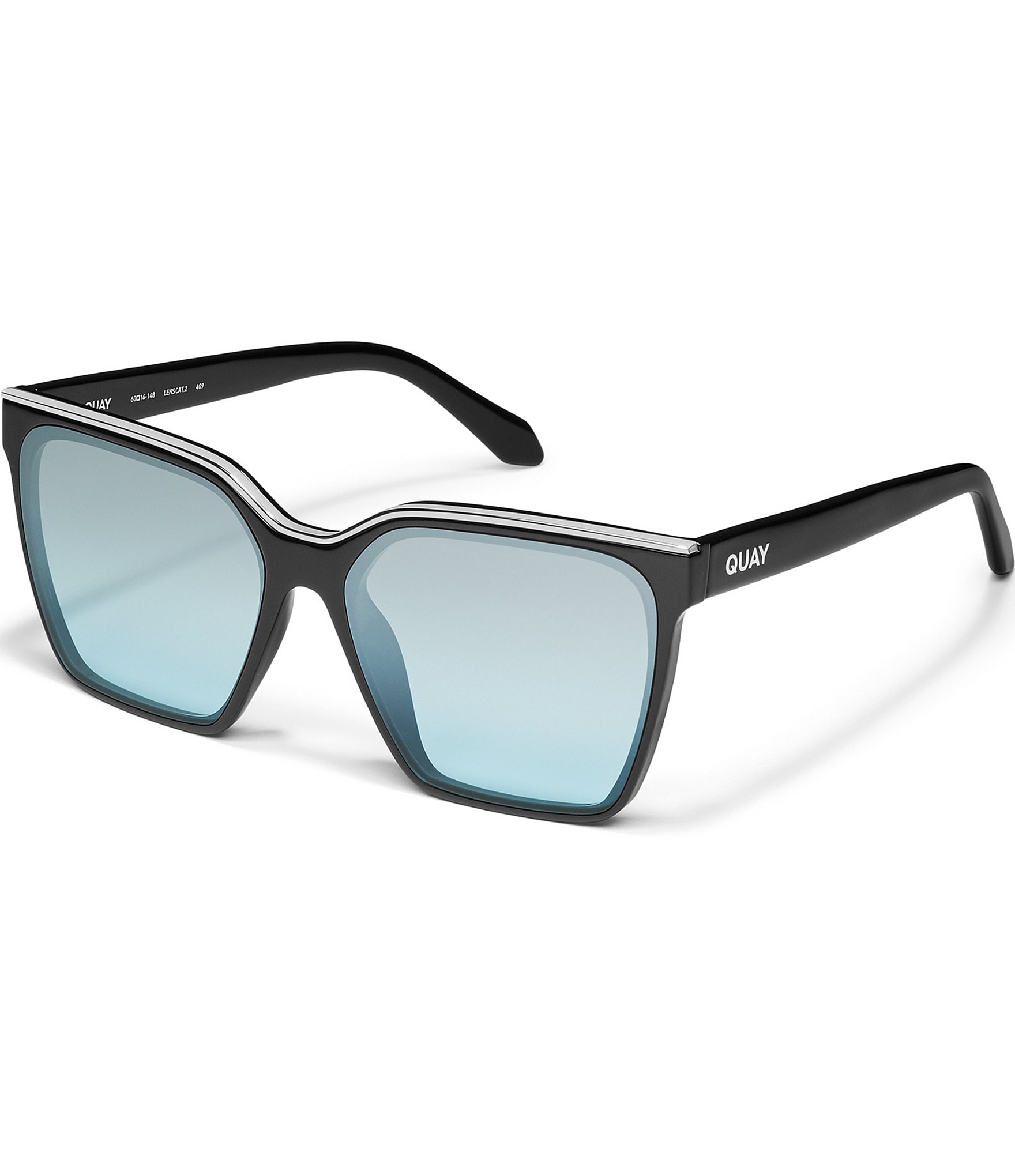 Quay Australia Women's Level Up 39mm Square Sunglasses | The