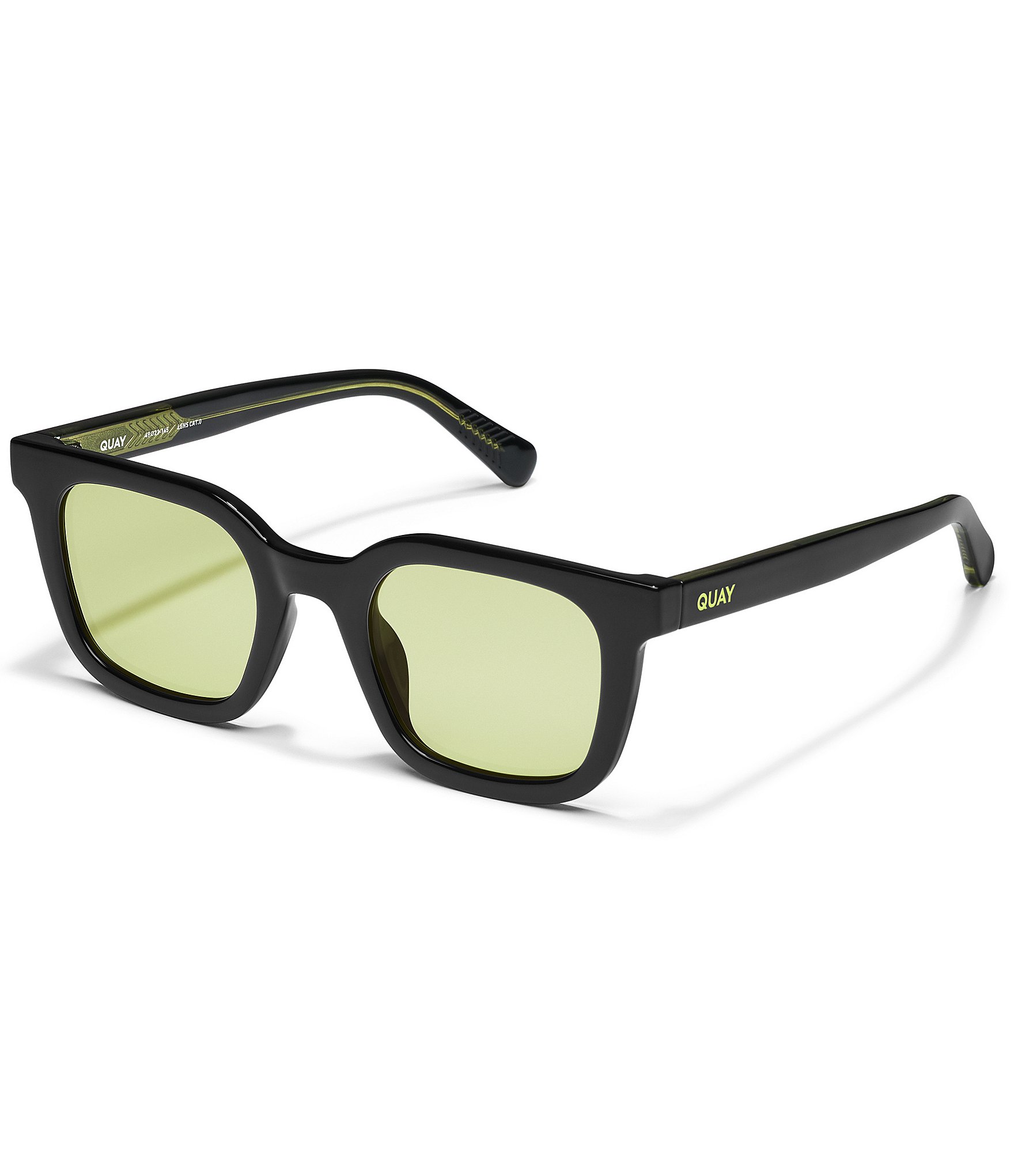 QUAY Unisex Game Over 40mm Square Sunglasses