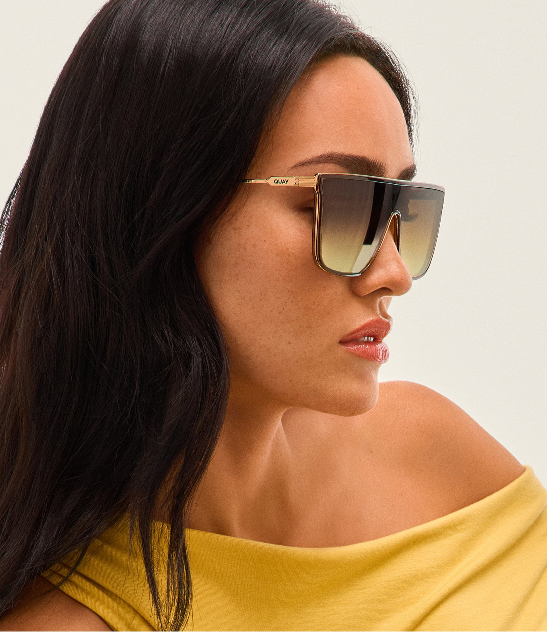 QUAY Unisex Nightfall Remixed Shield Sunglasses