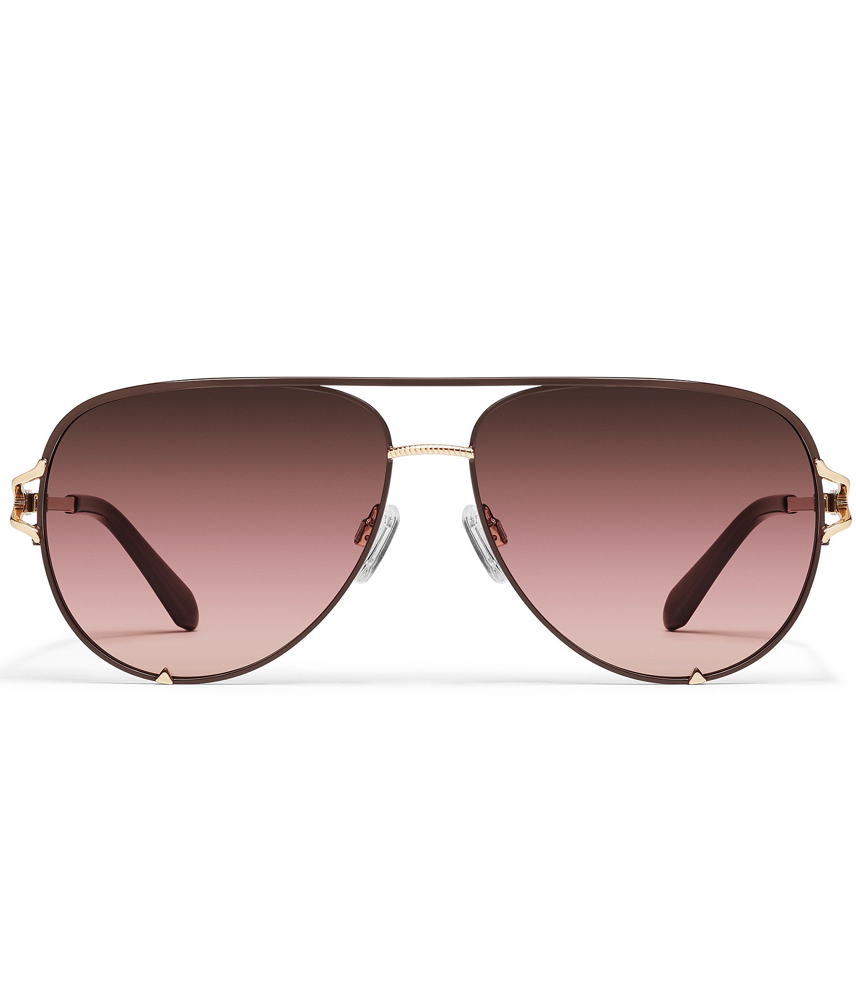 QUAY Women's High Key Twist 51mm Aviator Sunglasses