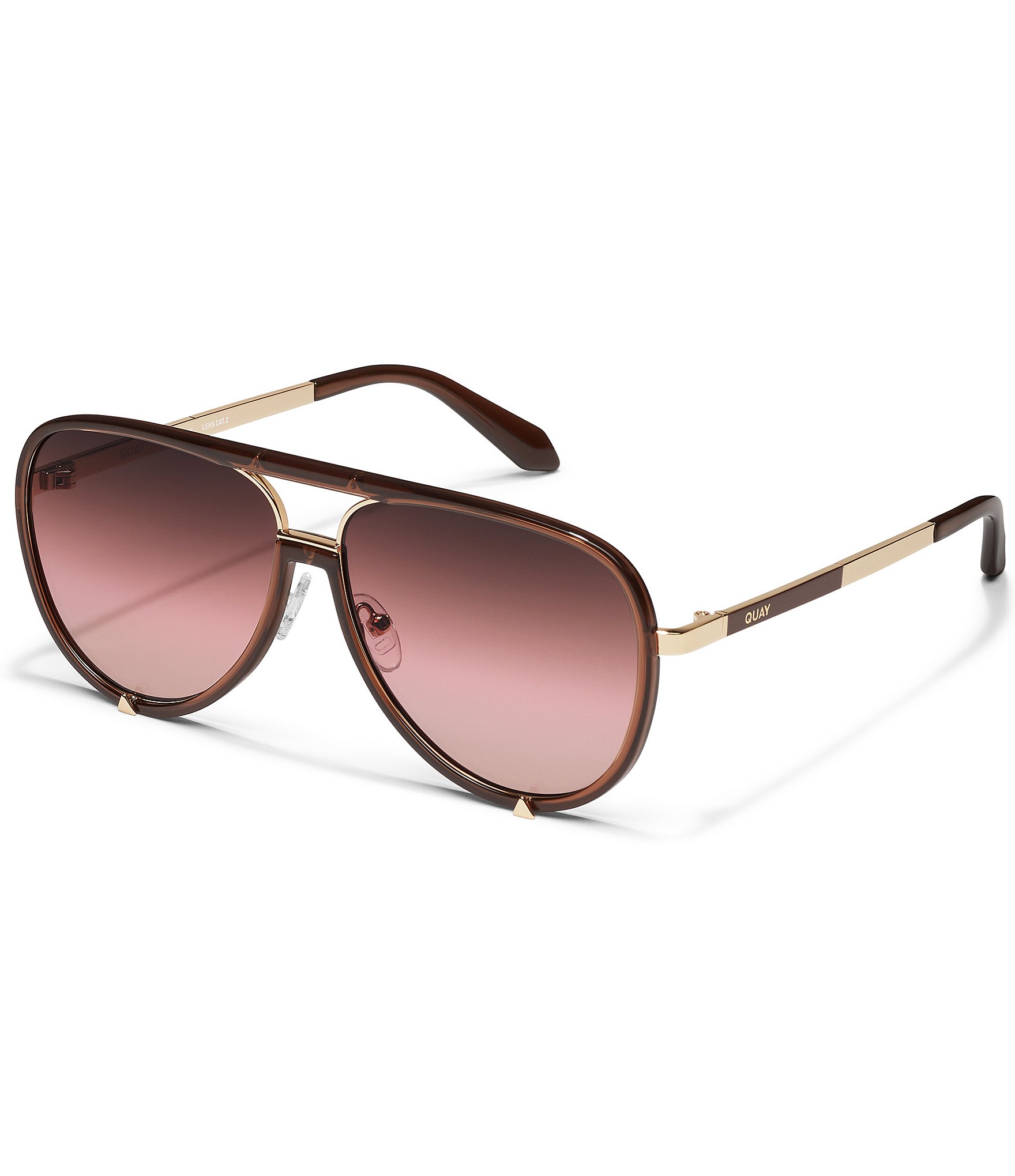 Quay Women's High Profile 60mm Aviator Sunglasses