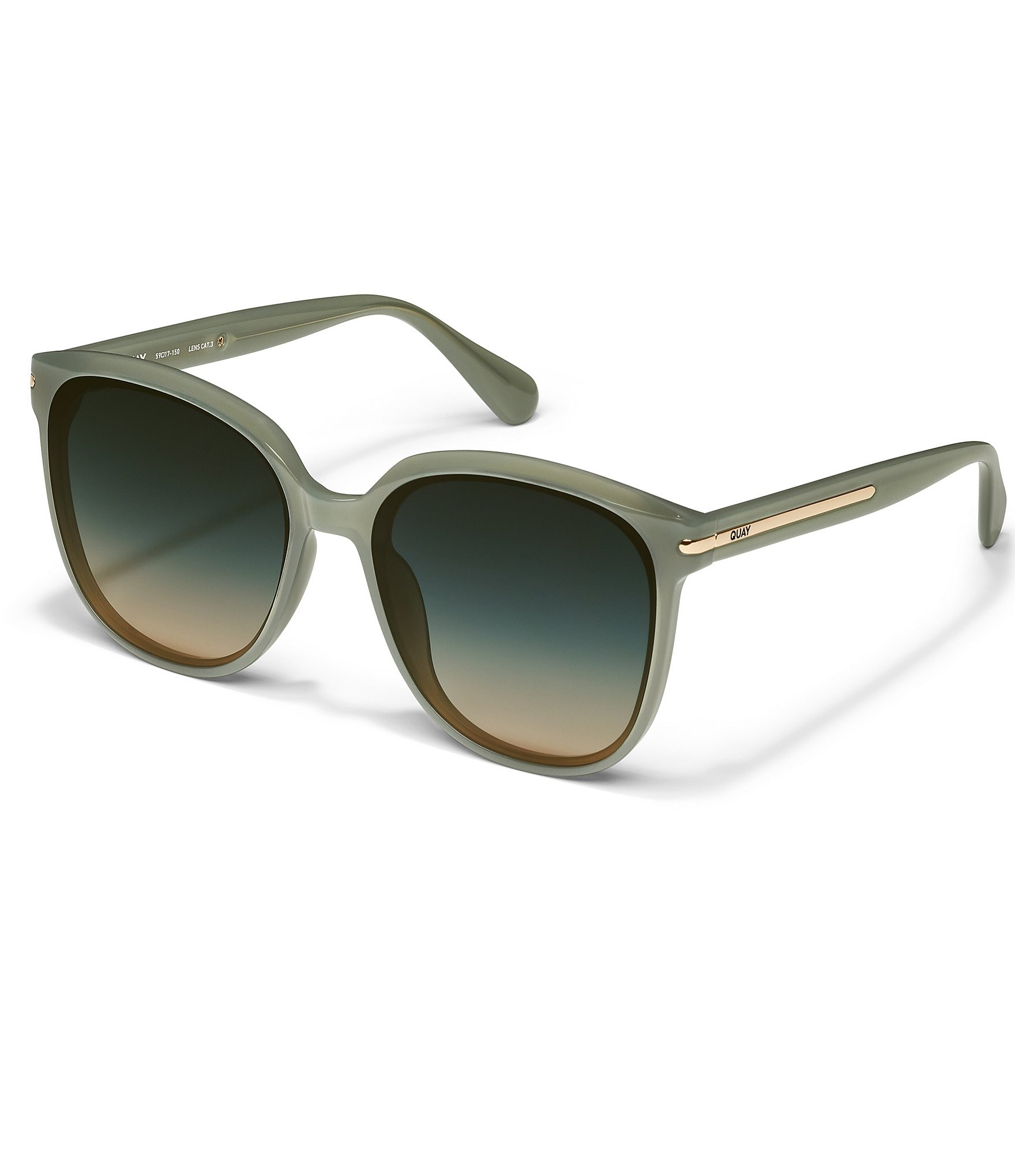 QUAY Women's Rent Free 59mm Round Sunglasses