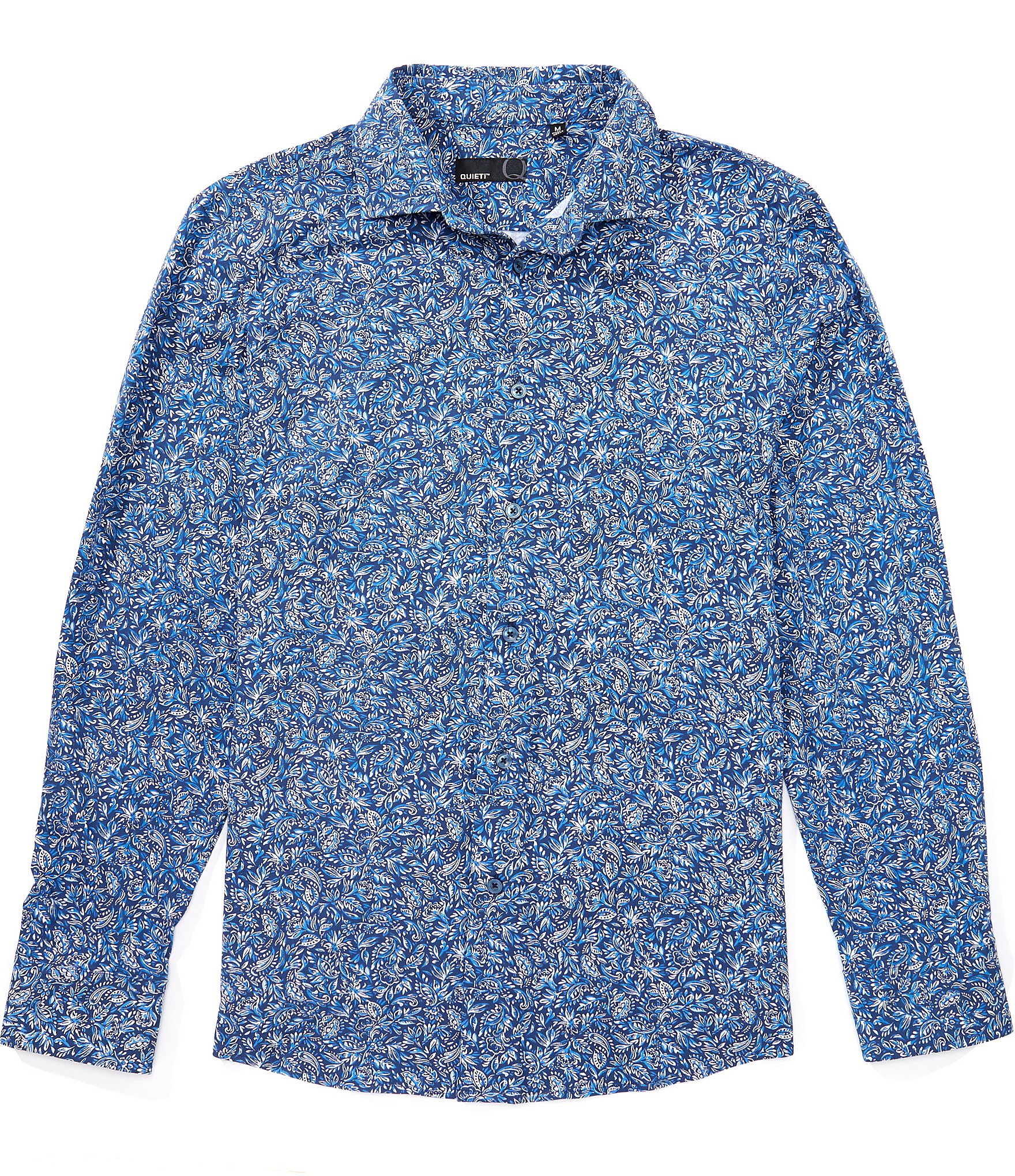 Quieti Floral Print Long Sleeve Woven Shirt