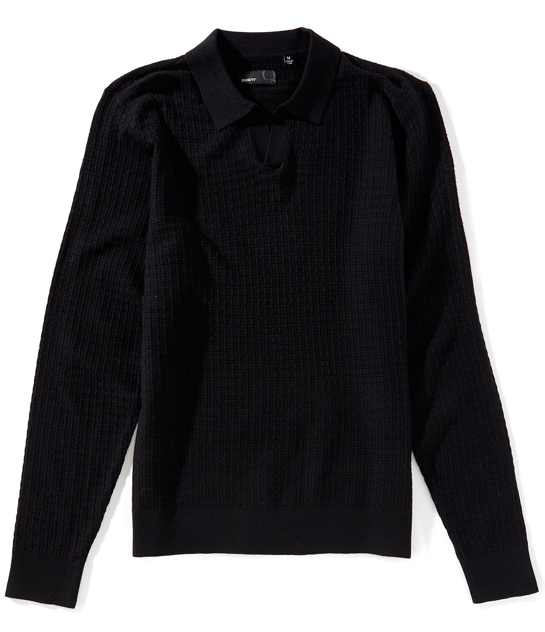 Quieti Geo Print Textured Sweater