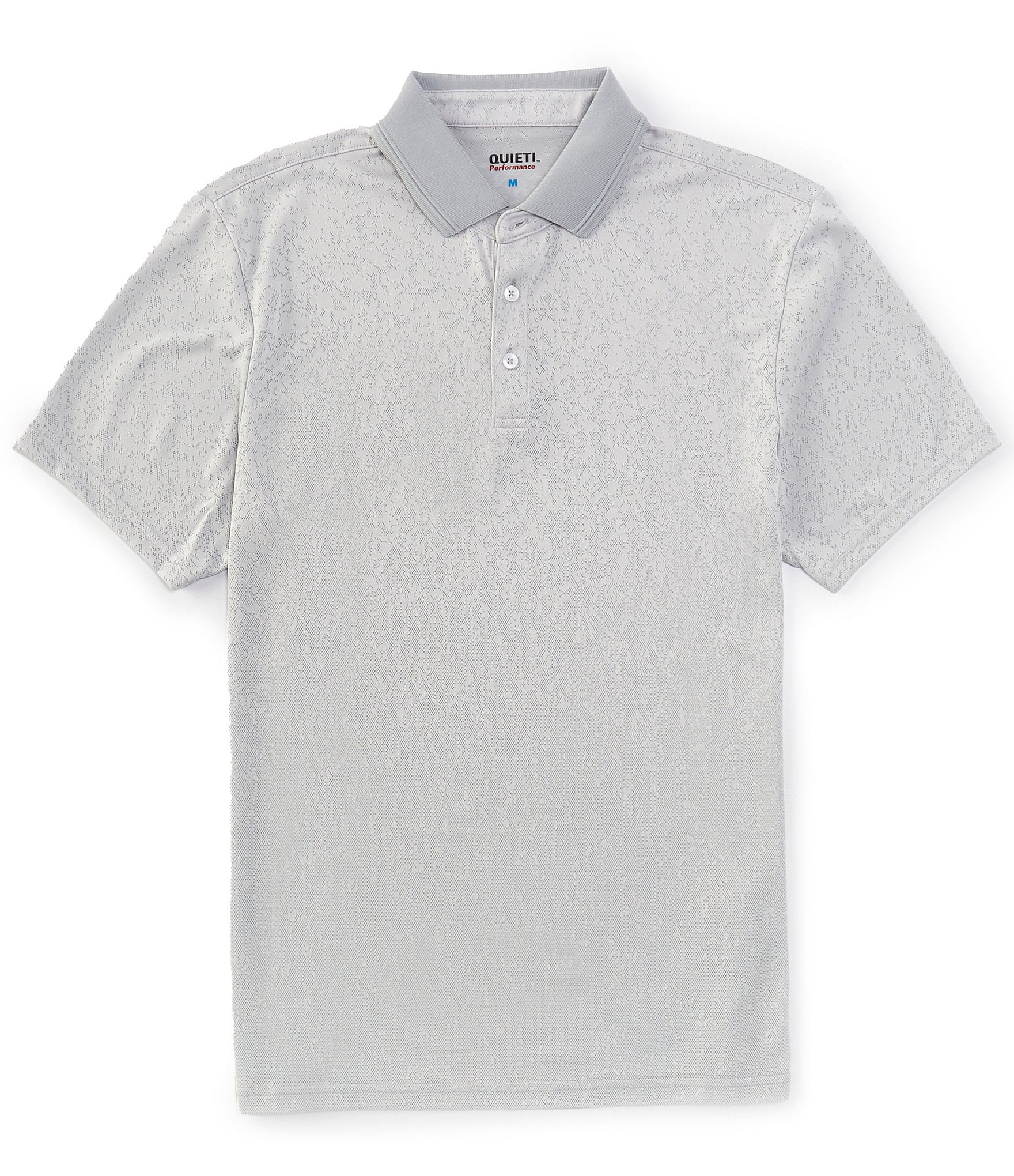 Quieti Jacquard Short Sleeve Polo Shirt