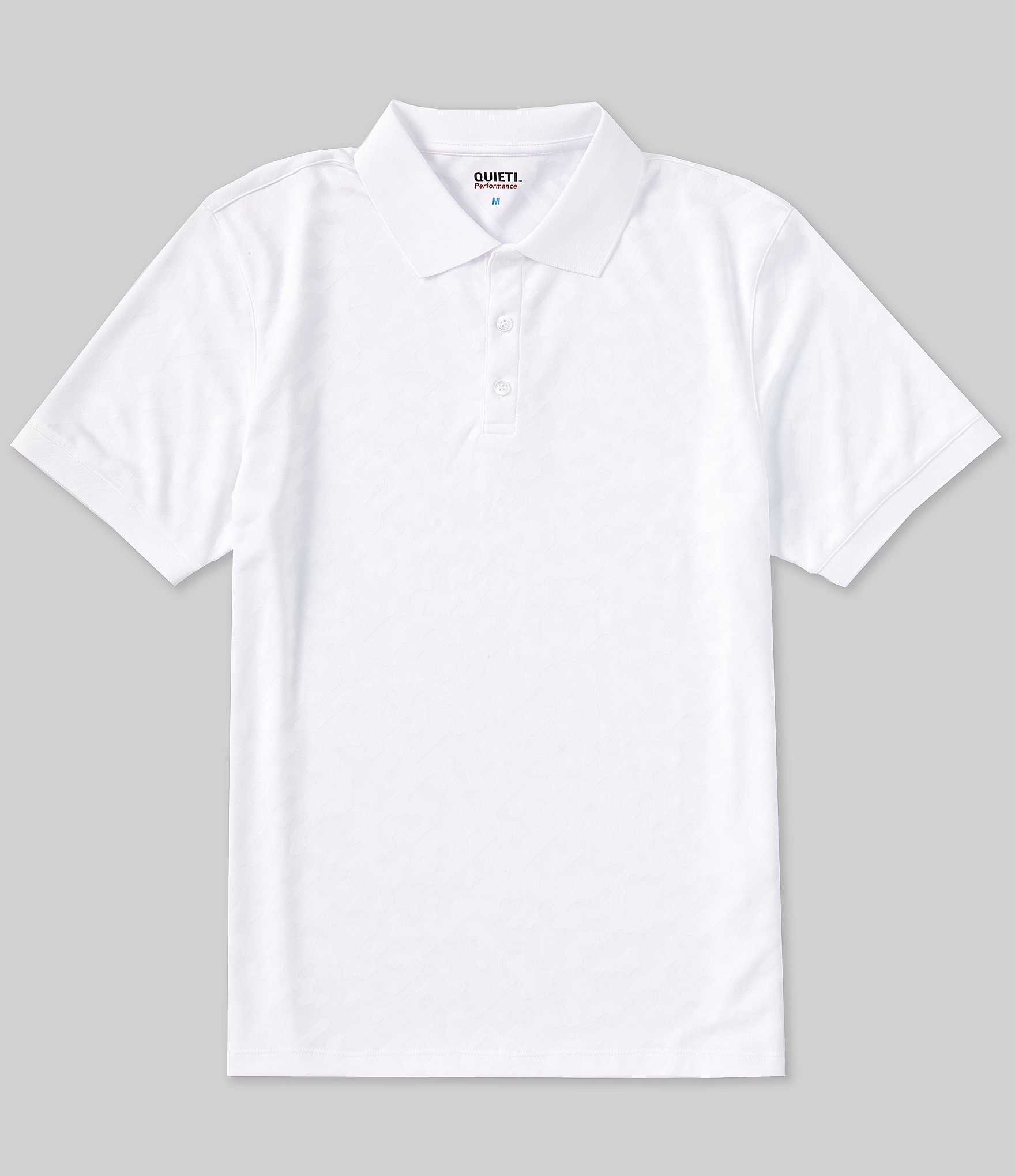 Quieti Solid Jacquard Short Sleeve Polo Shirt