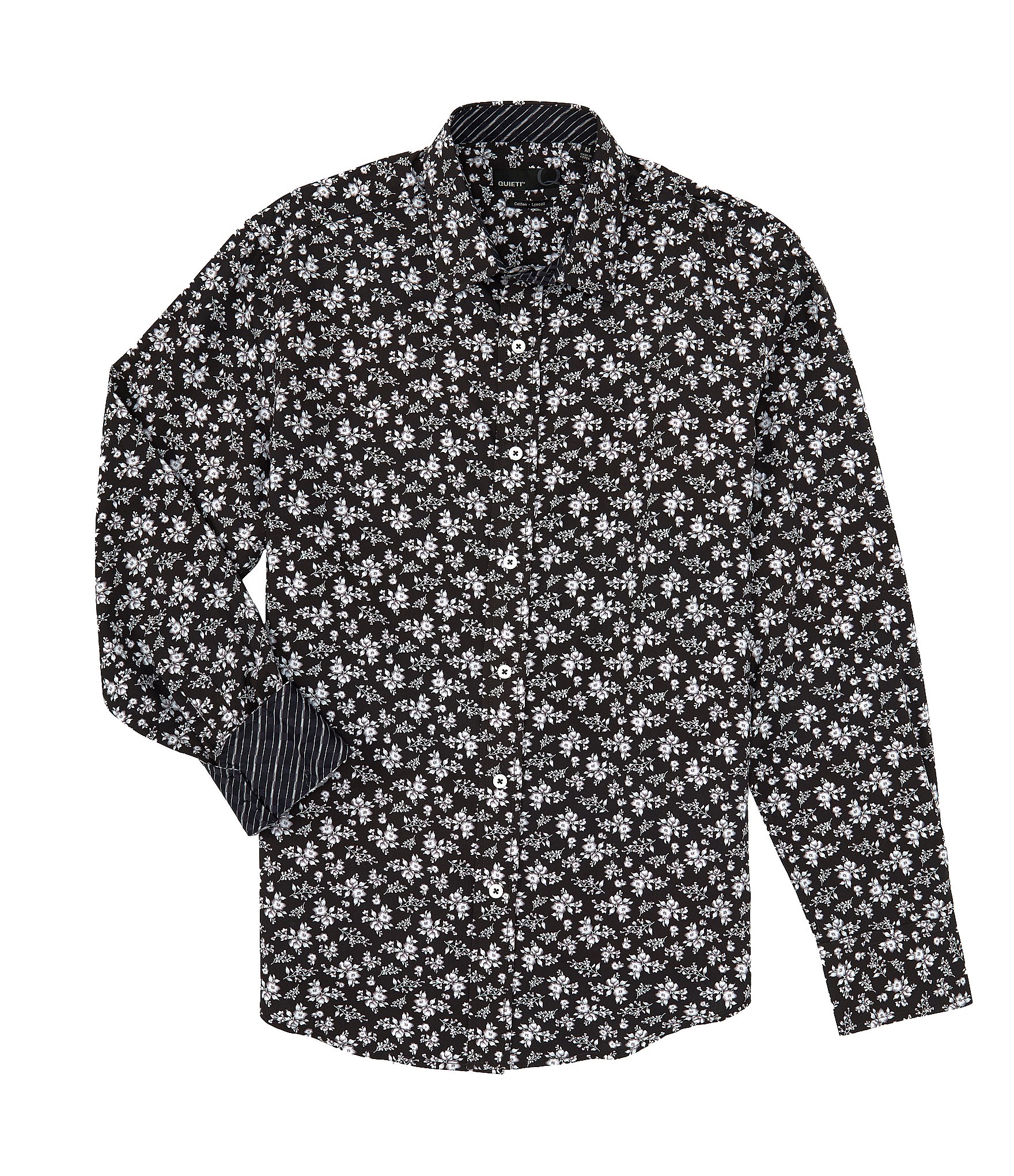 Quieti Stretch Floral Print Long Sleeve Woven Shirt | Dillard's