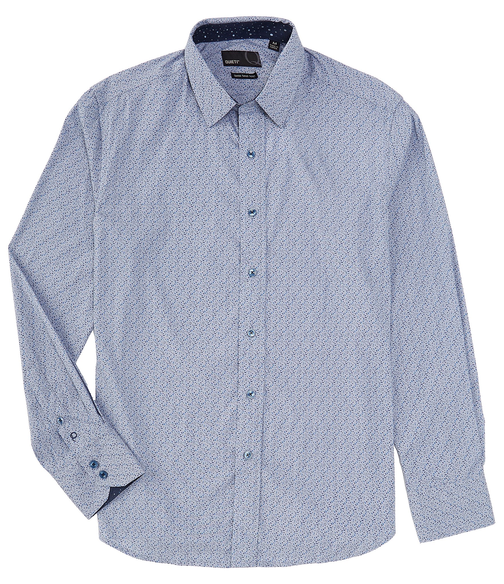 Quieti Stretch Geo Print Long Sleeve Stretch Woven Shirt | Dillard's