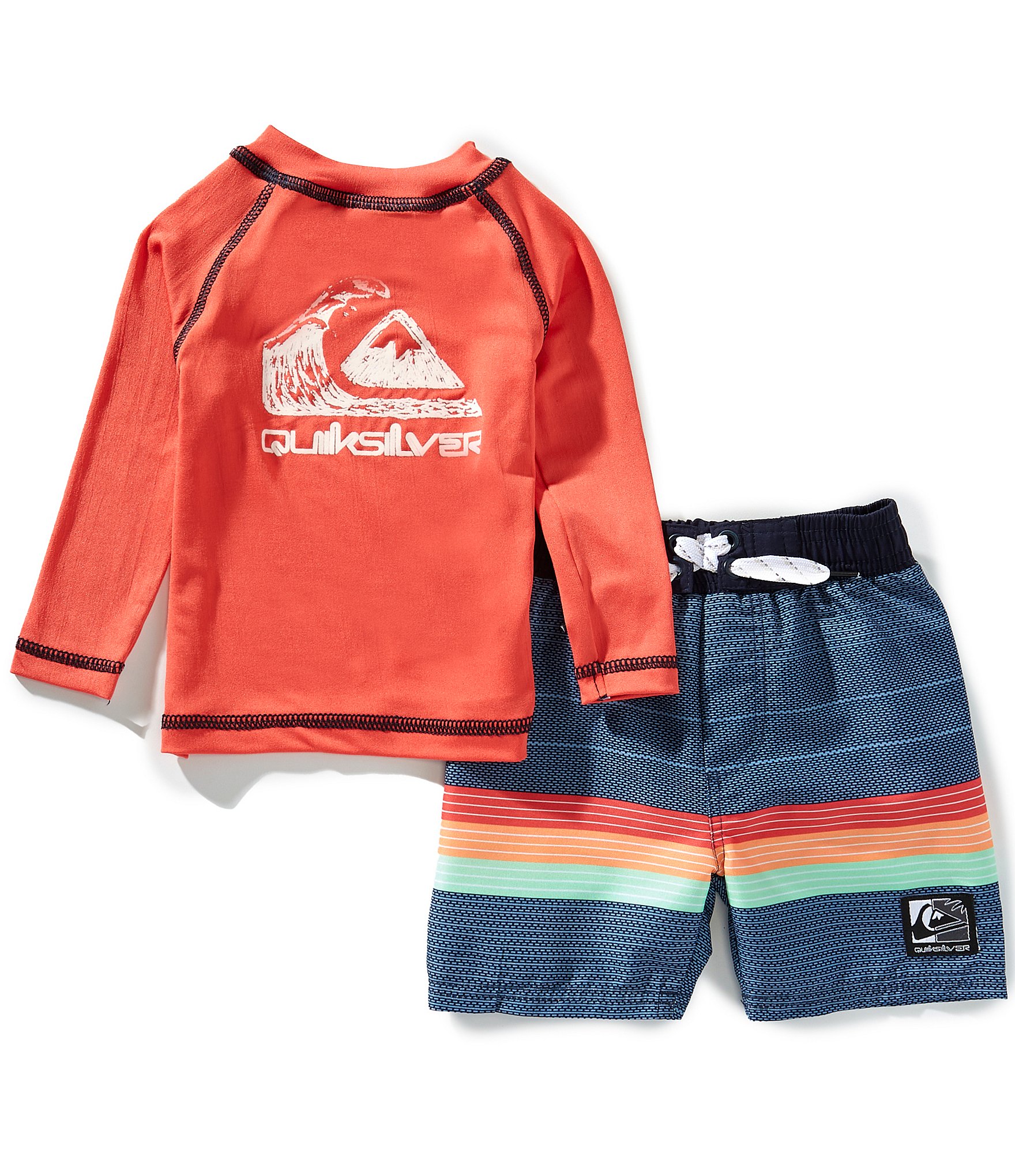 Quiksilver Baby Boys Long Sleeve Crewneck Rashguard Swim Top
