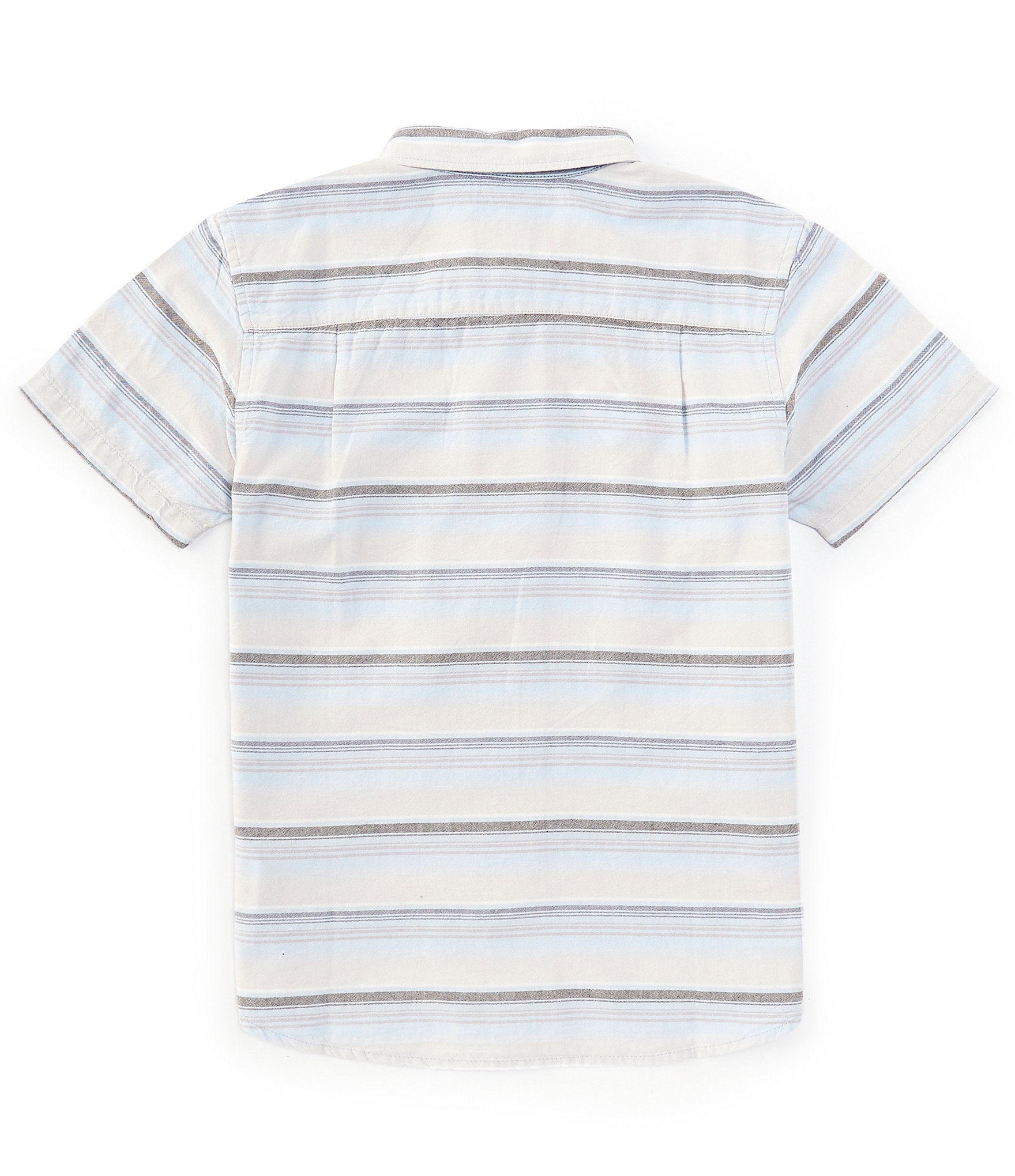 Quiksilver Big Boys 8-20 Short Sleeve Oxford-Stripe Shirt