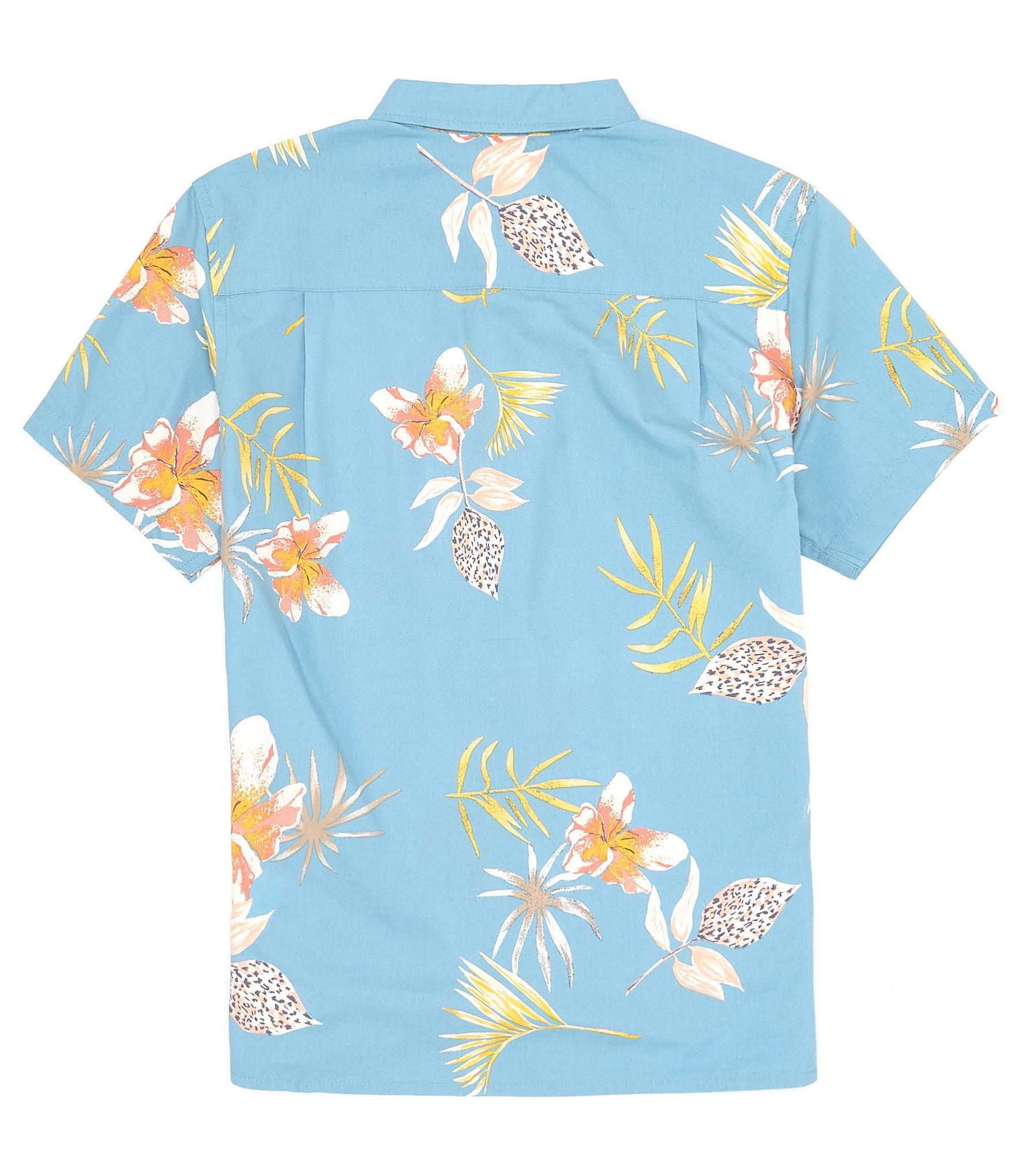 Quiksilver Big Boys 8-20 Short-Sleeve Tropical Floral Boy Woven Shirt