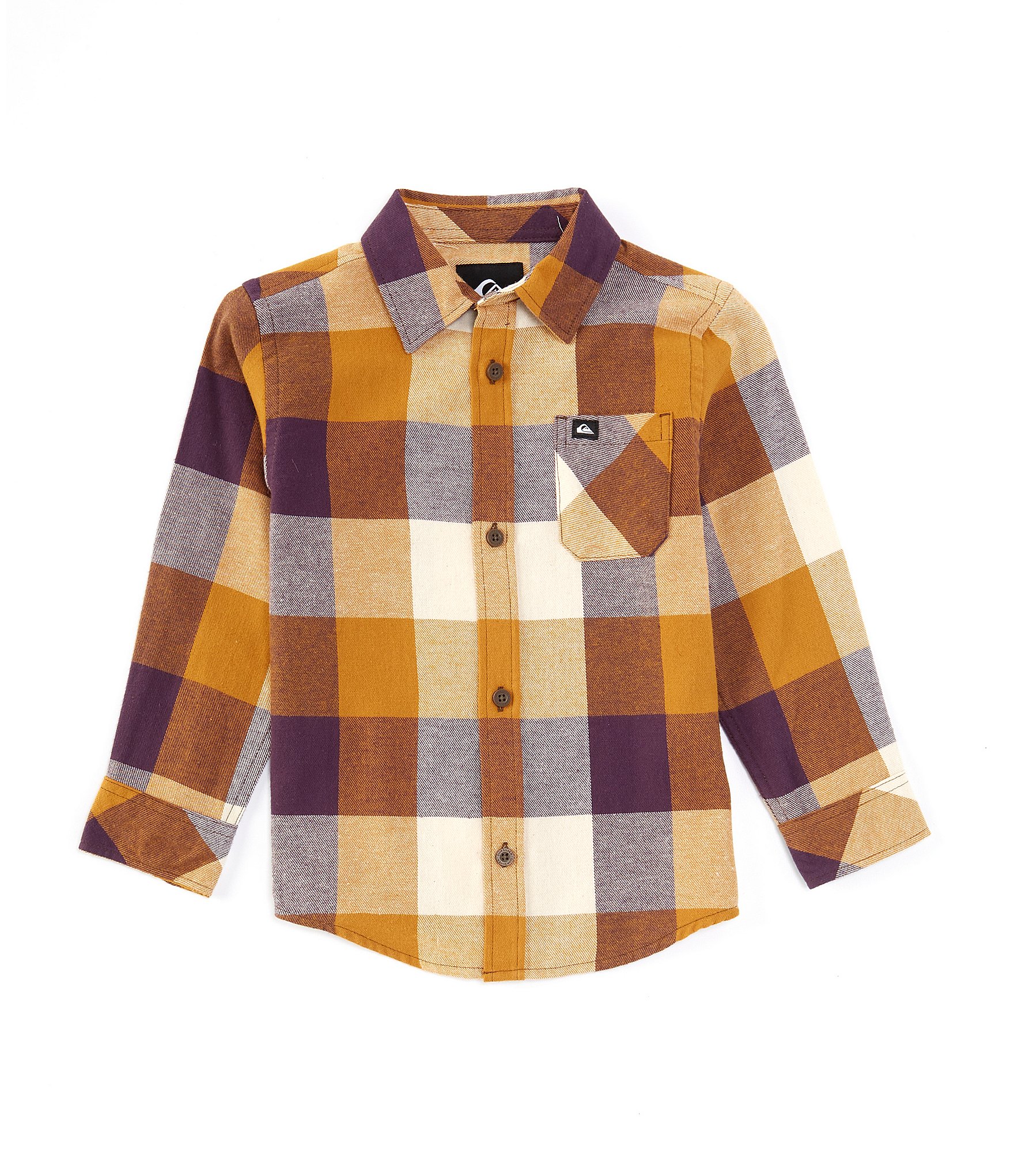 Quiksilver Little Boys 2T-7 Long Sleeve Mother Fly Flannel Shirt