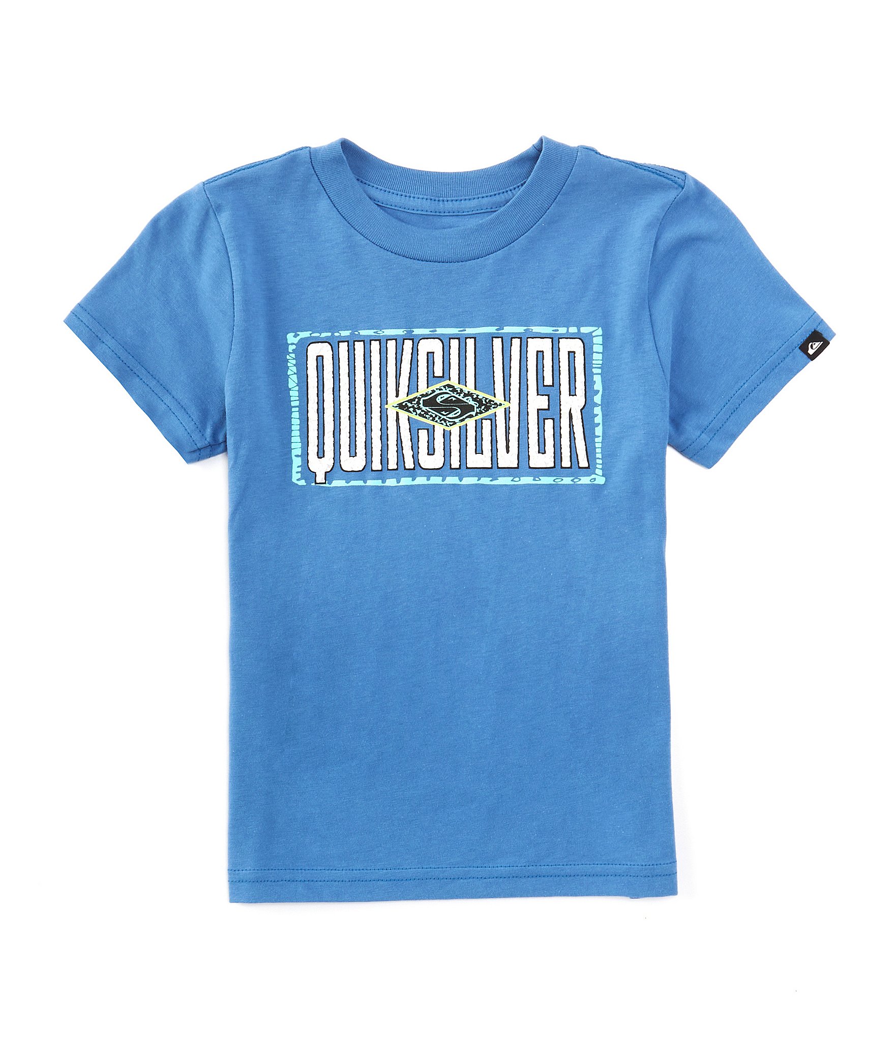 Quiksilver Little Boys 2T-7 Short Sleeve Fossilized Logo T-Shirt