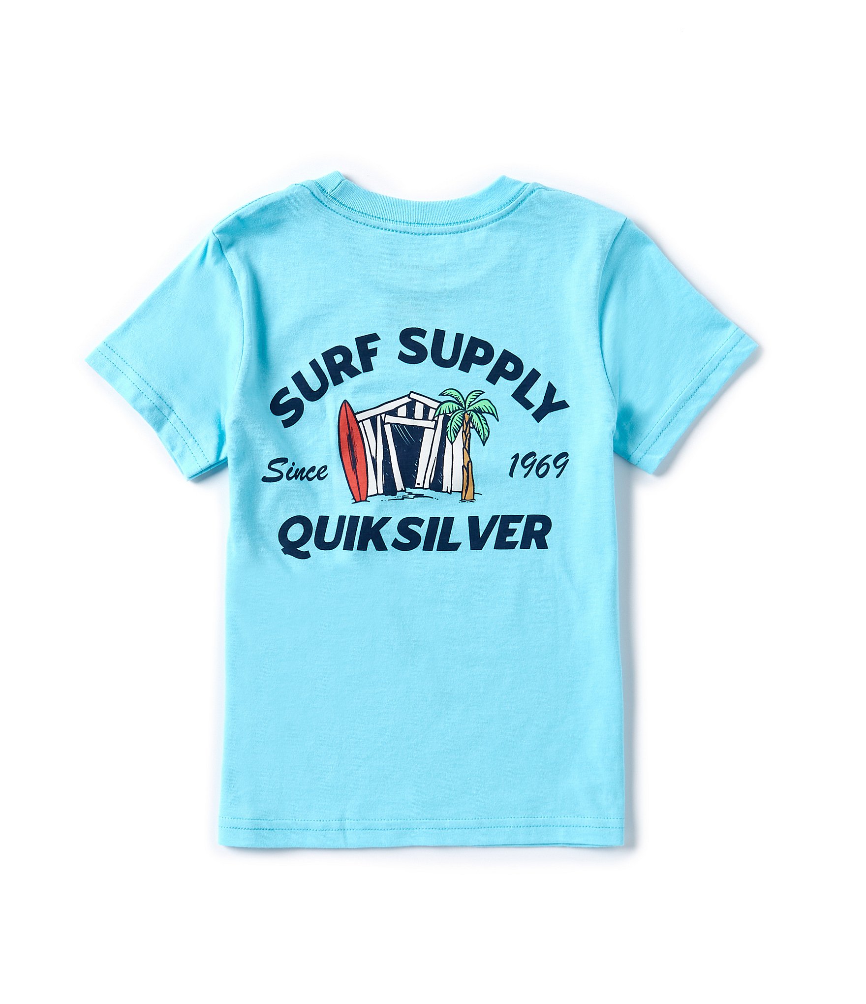 Quiksilver Little Boys 2T-7 Short Sleeve Surf Supply Graphic T-Shirt