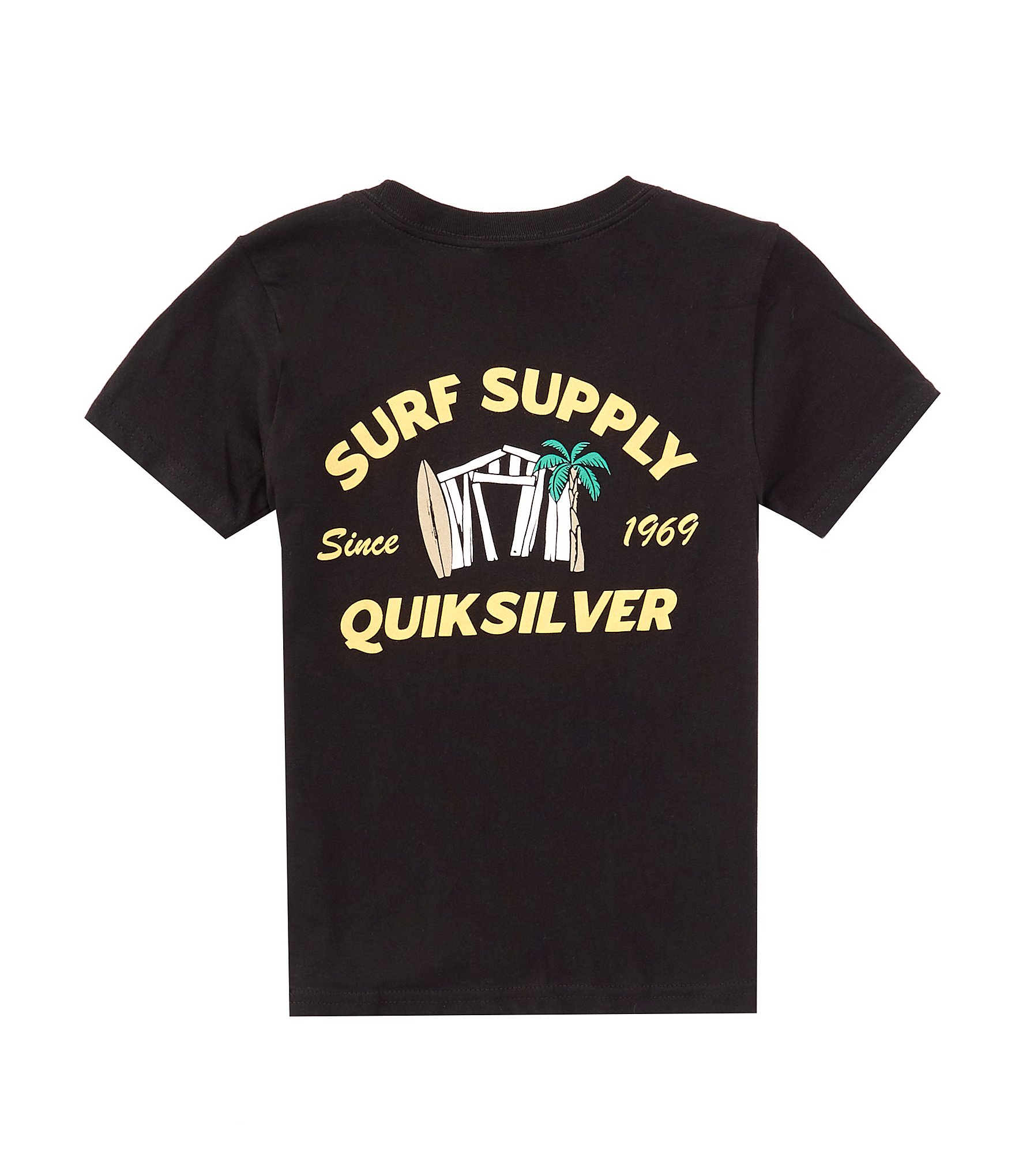 Quiksilver Little Boys 2T-7 Short Sleeve Surf Supply Graphic T-Shirt