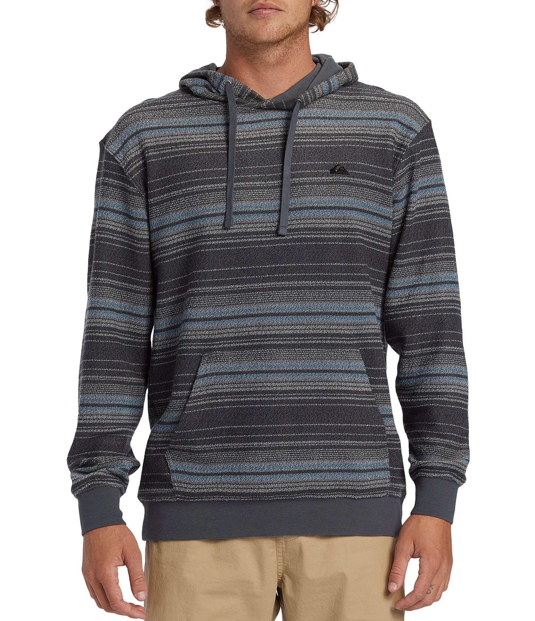 Quiksilver Long Sleeve Great Otway Hoodie Mens S Iron Gate