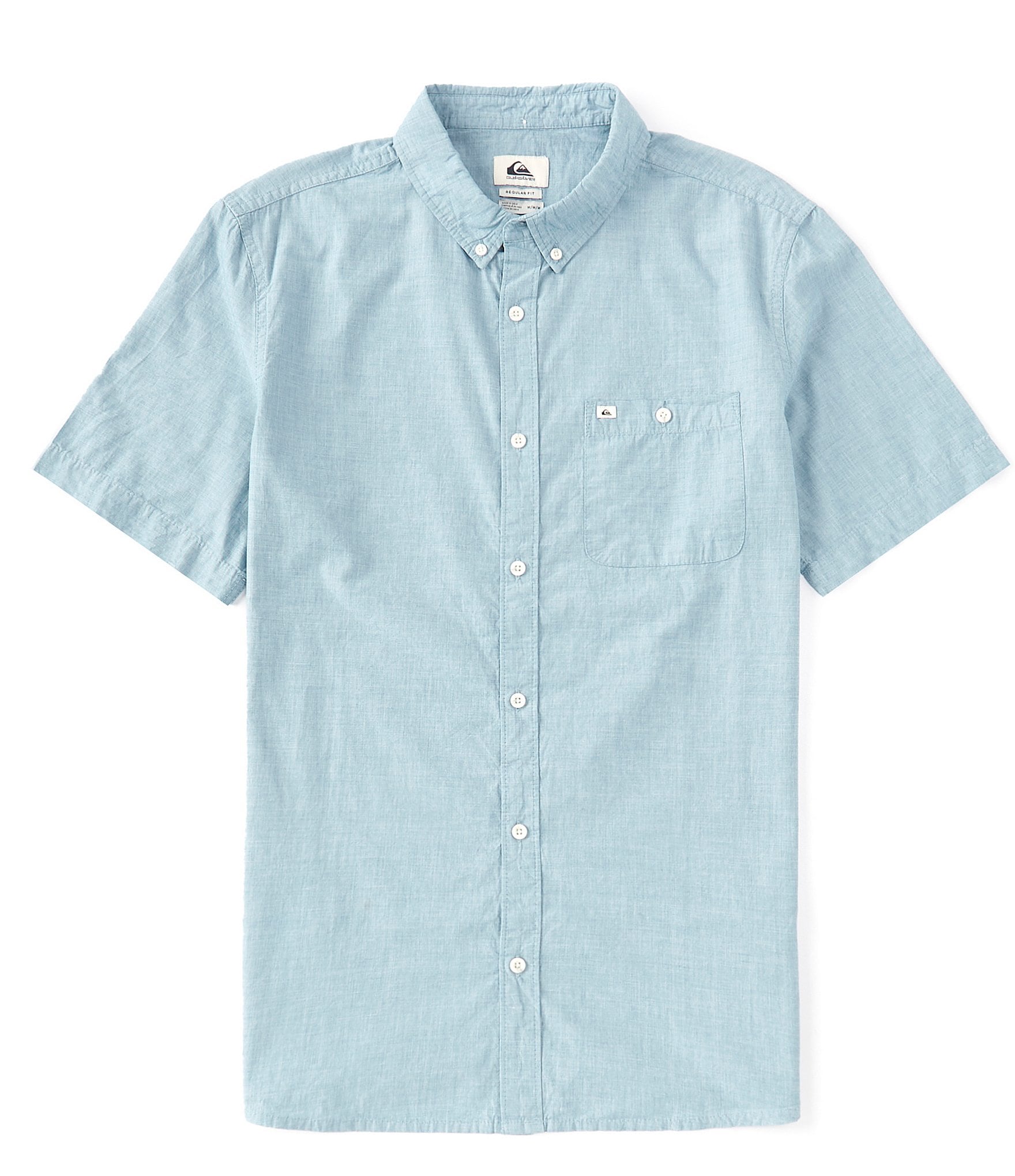 Quiksilver Short-Sleeve Winfall Soft Textured Button Down Shirt | Dillard's