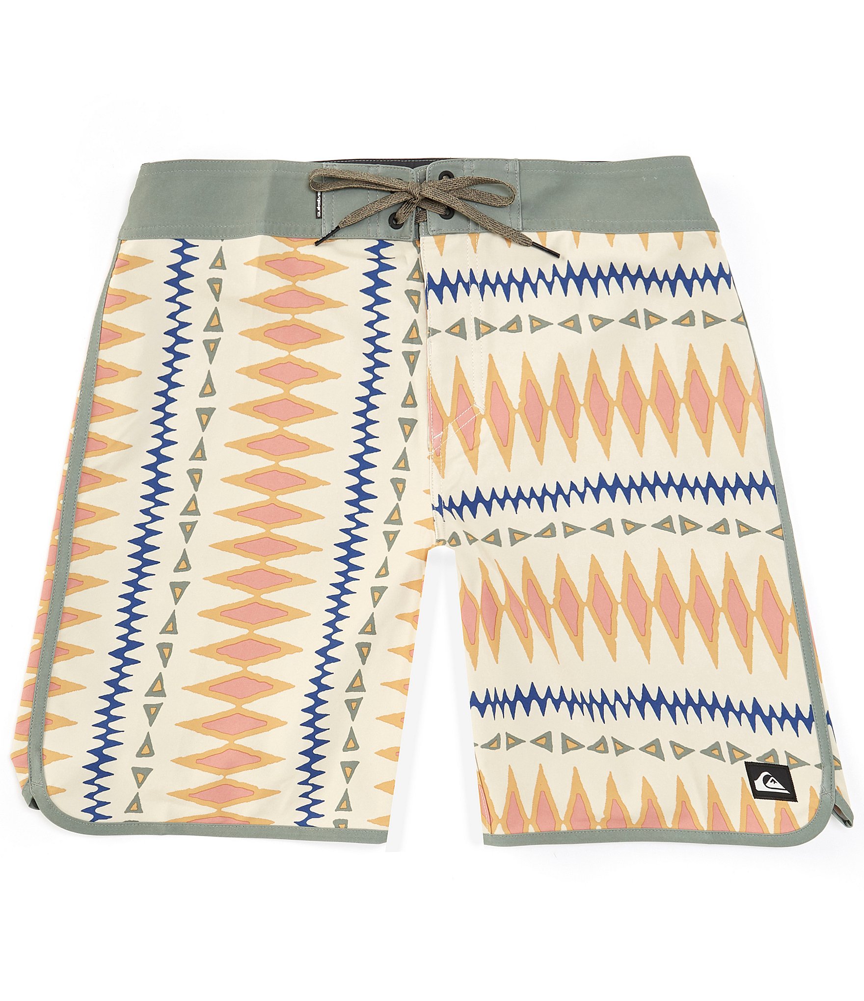 Quiksilver Surfsilk Scallop 19#double; Outseam Printed Board Shorts