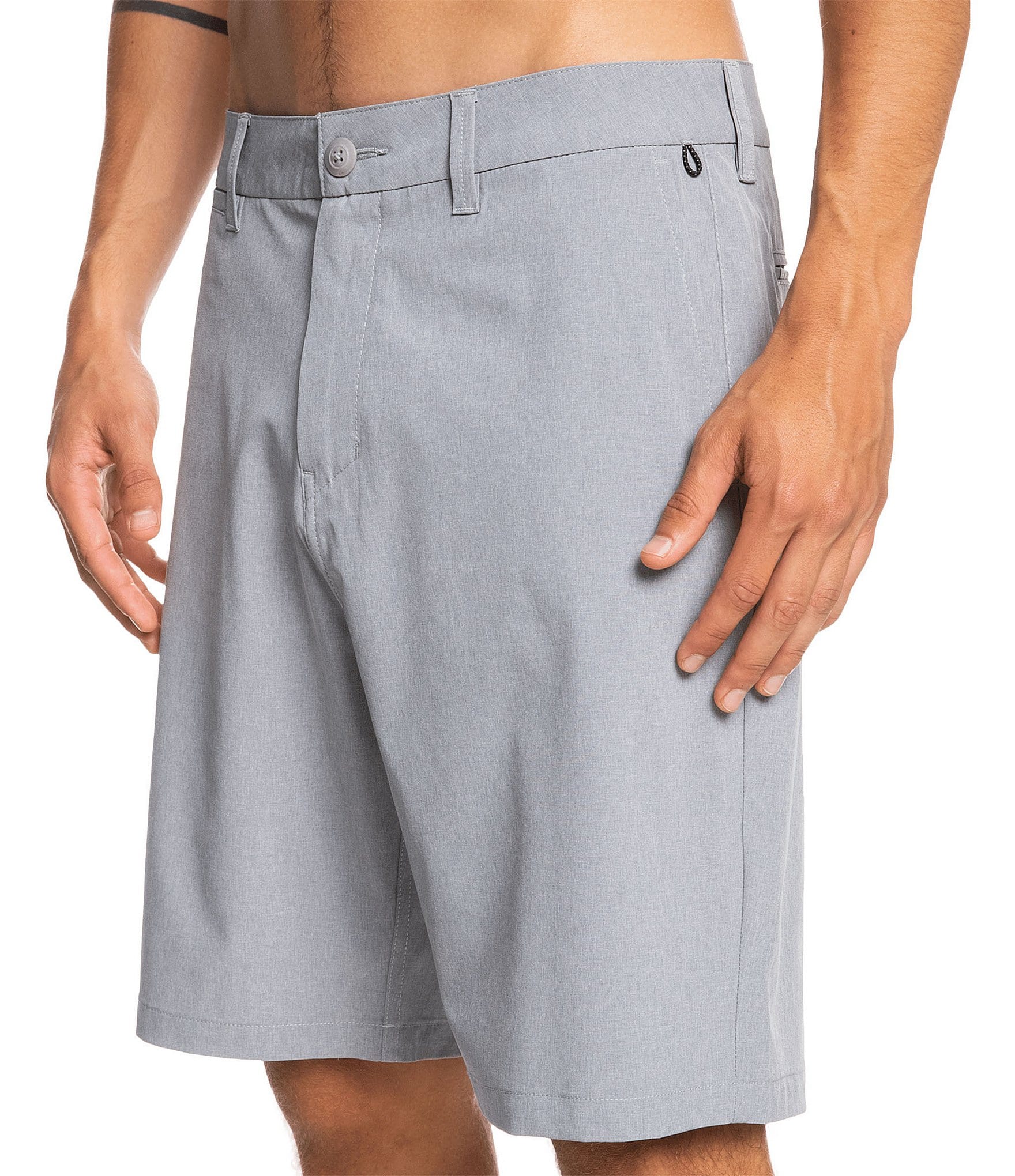 Quiksilver Union Heather Amphibian 20#double; Outseam Hybrid Shorts