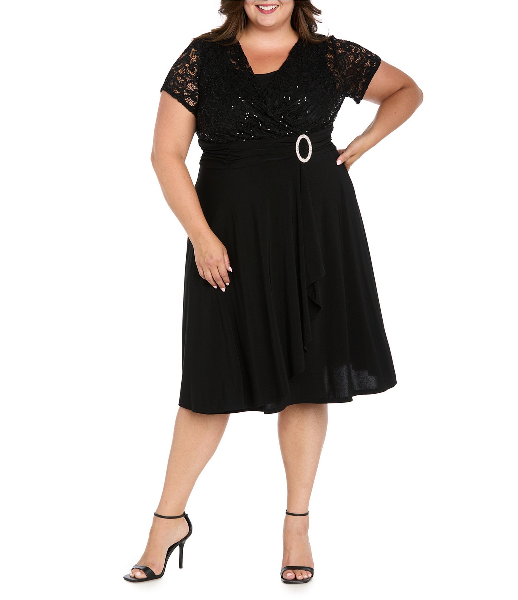 see through lace dress black Black Boned Lace Dress | Gothic Bustier Gown main image 1