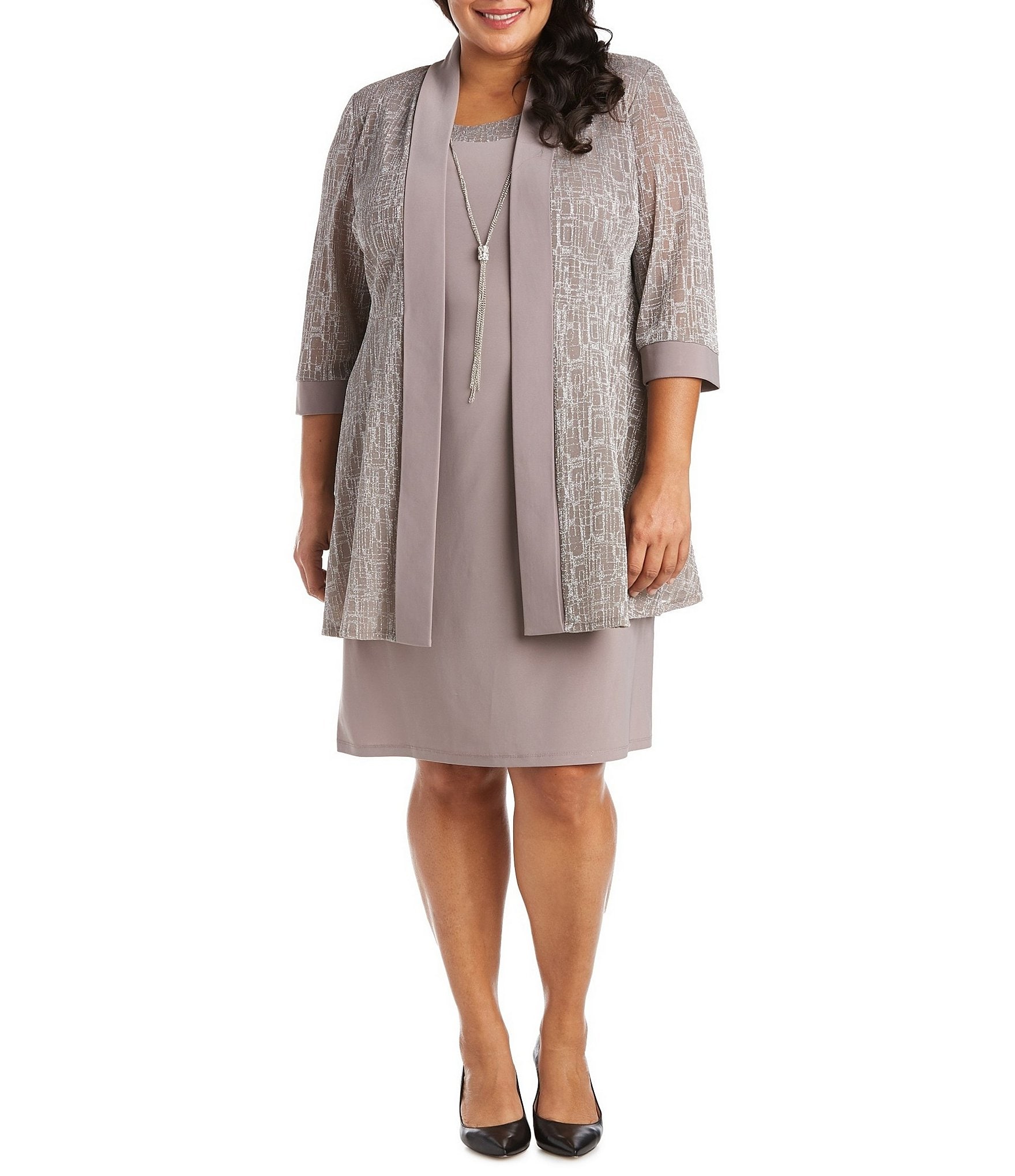 Plus-Size Jacket Dresses | Dillard's