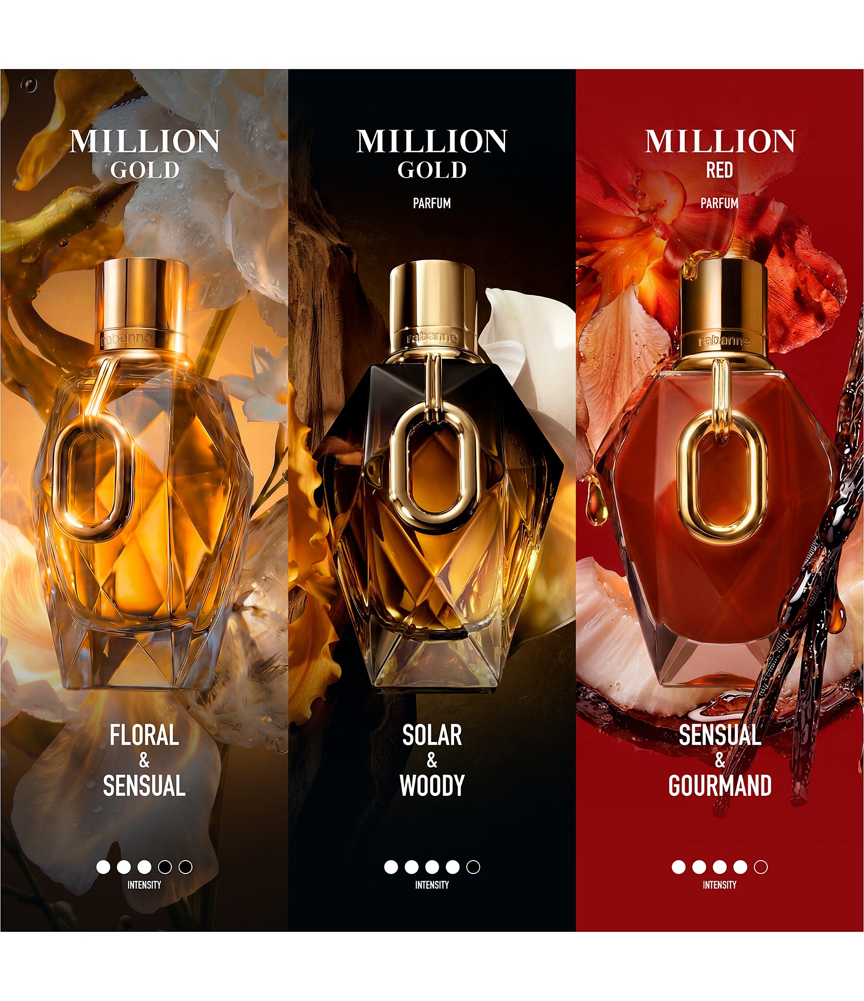 Rabanne Million Gold For Her Eau de Parfum Holiday 3-Piece Gift Set