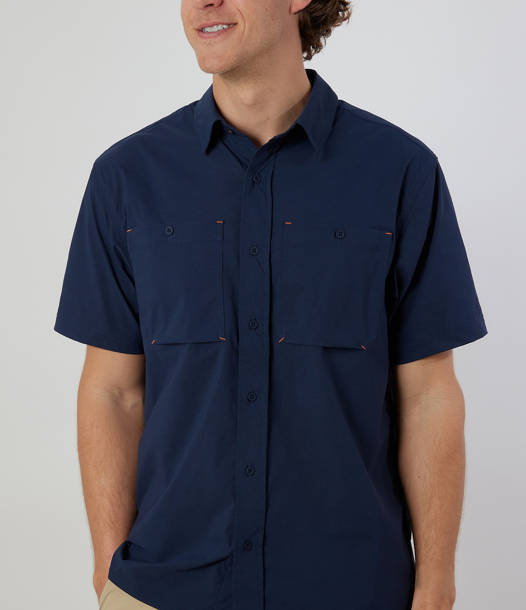 Rainforest Performance Stretch Tracker Short Sleeve Woven Shirt